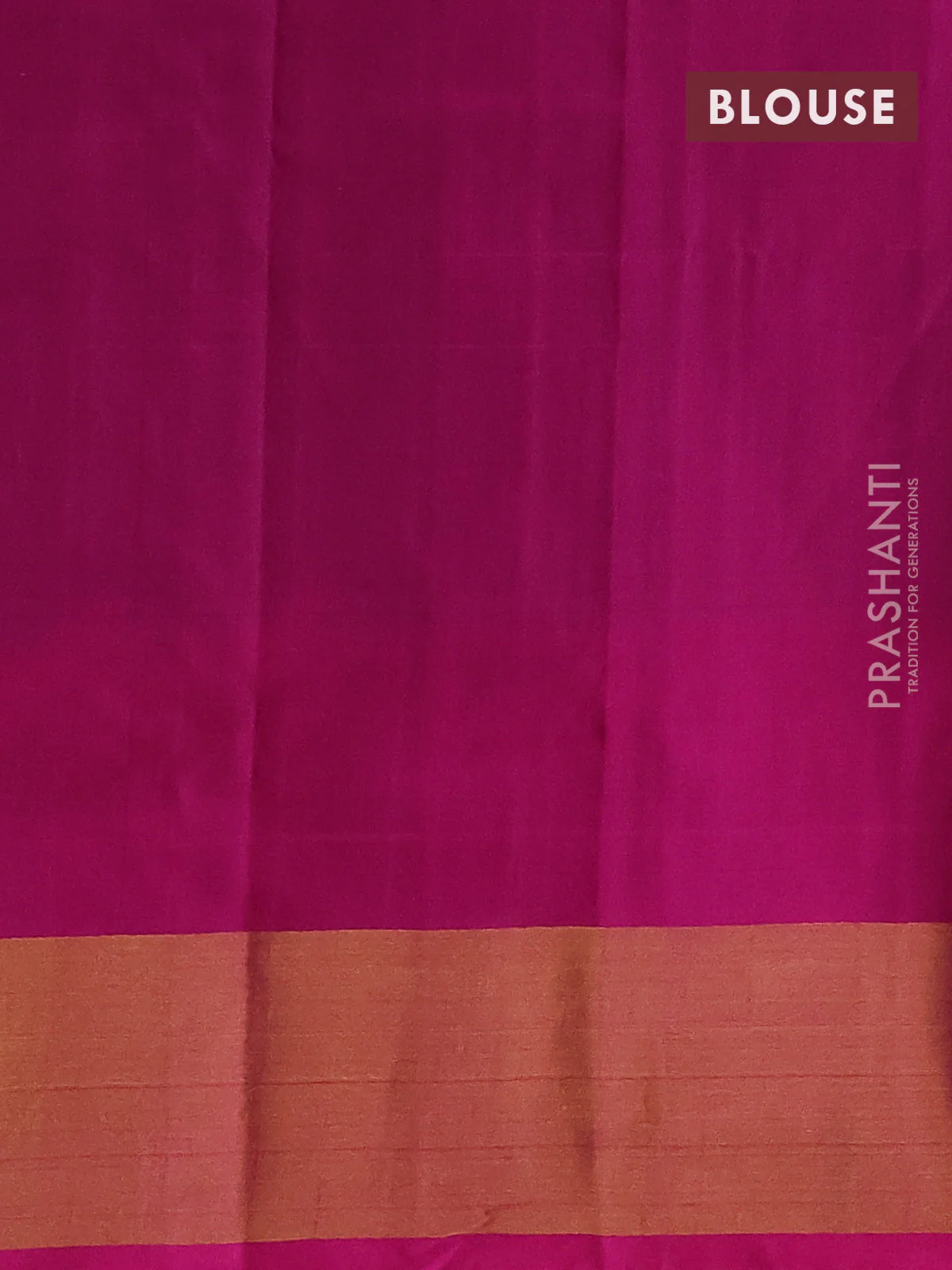 Pure uppada silk saree grey shade and pink with allover silver & gold zari weaves and zari woven border - Image 3