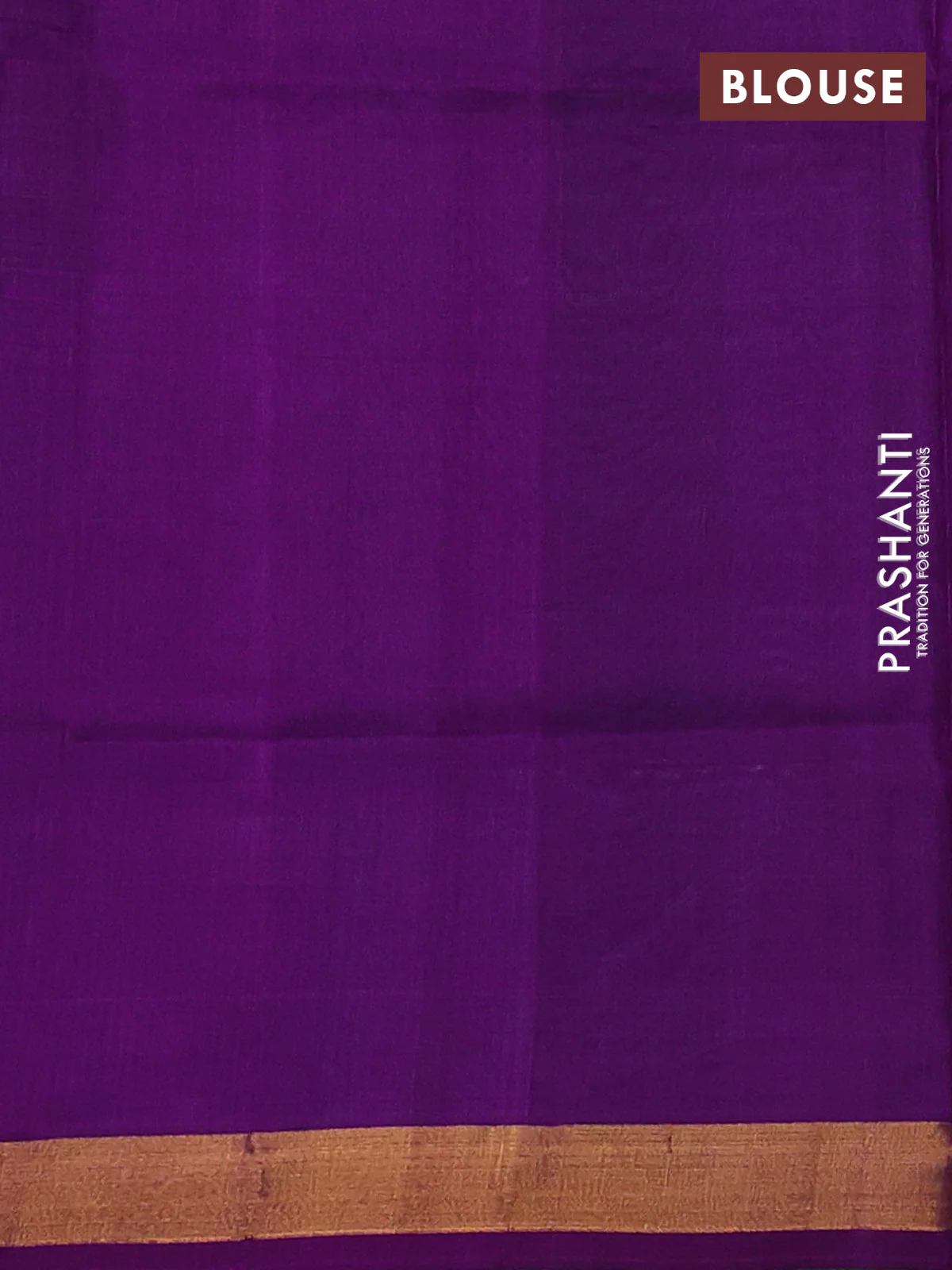 Pure uppada silk saree light blue and purple with silver & gold zari woven buttas and jamdhani design pallu - Image 3