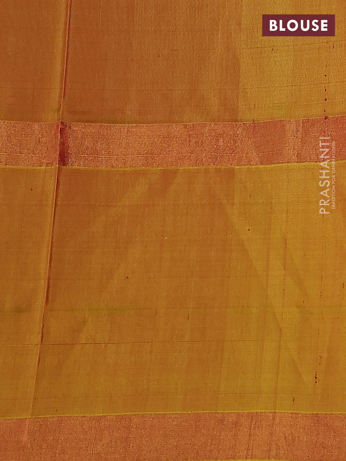 Pure uppada silk saree maroon and dual shade of mustard with zari woven floral buttas and long zari woven border - Image 3
