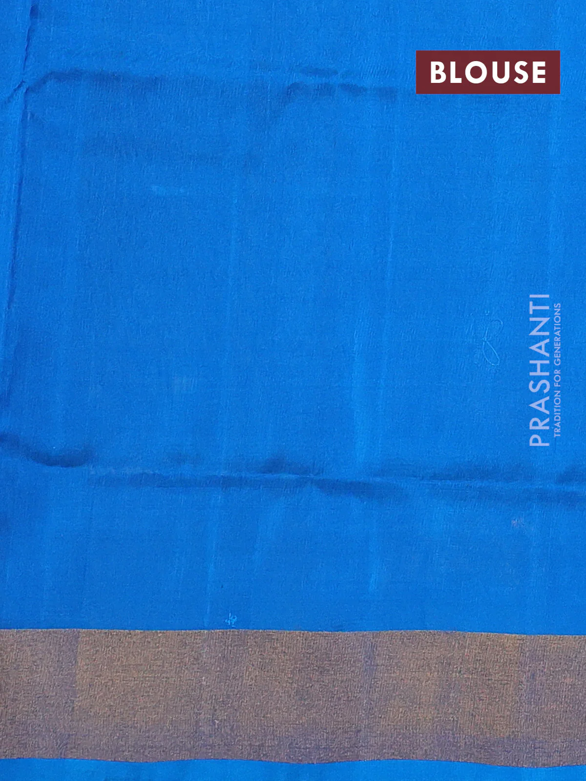 Pure uppada silk saree mustard yellow and cs blue with silver & gold temple zari woven buttas and temple design zari woven border - Image 3