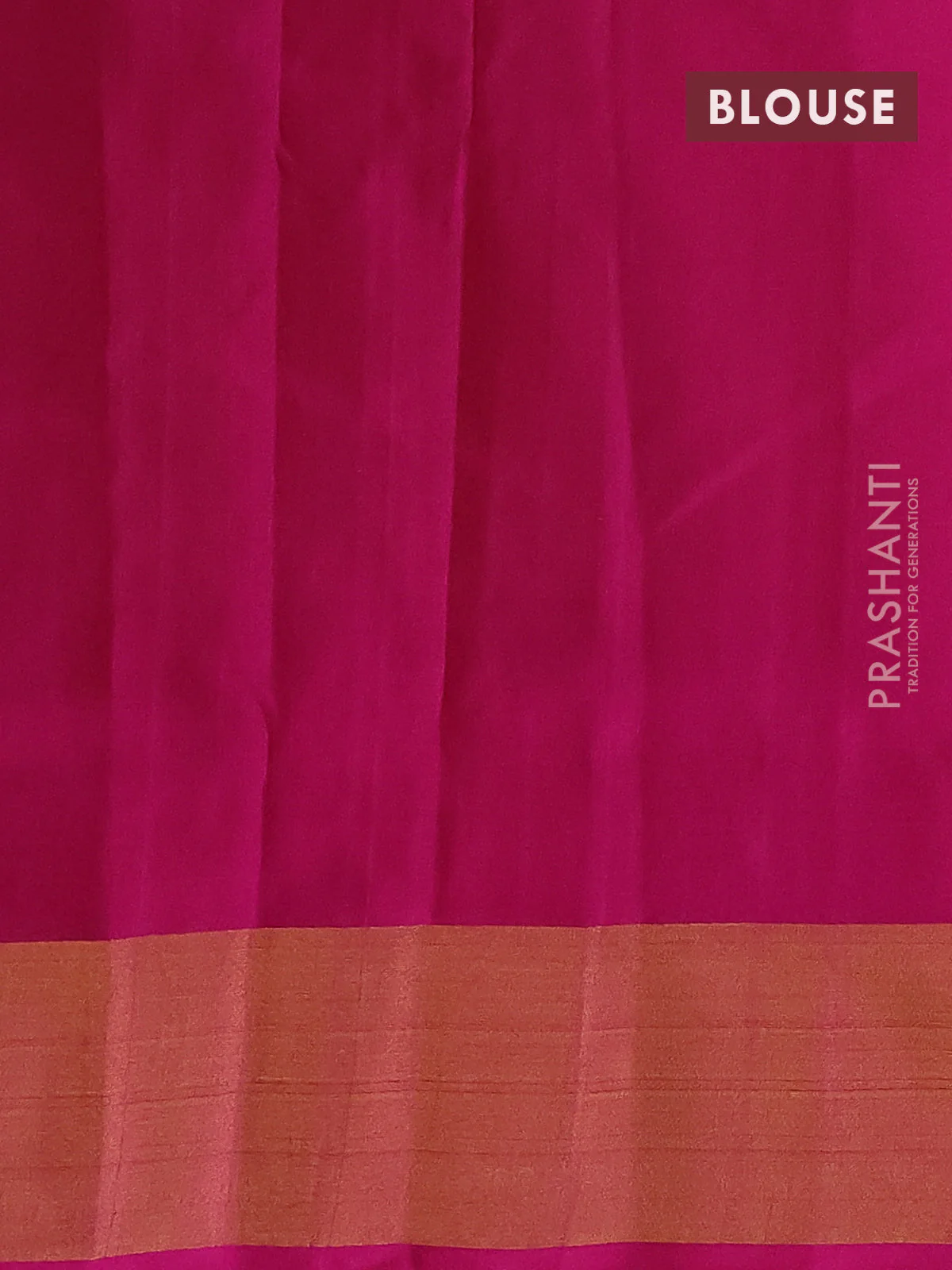 Pure uppada silk saree mustard yellow and pink with allover silver & gold zari weaves and zari woven border - Image 3