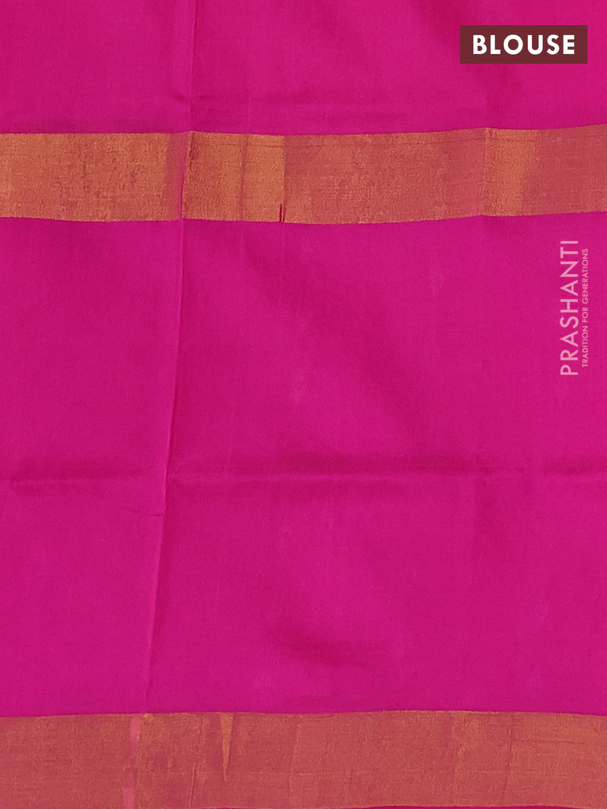 Pure uppada silk saree orange and pink with zari woven floral buttas and zari woven butta border - Image 3