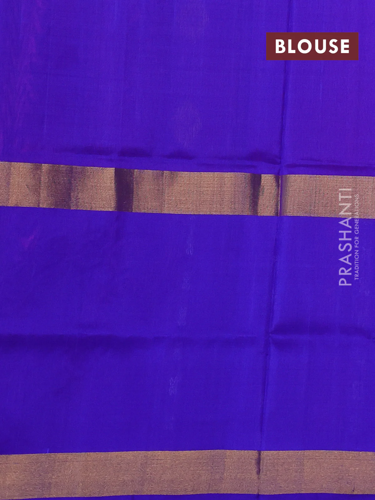 Pure uppada silk saree pink and blue with zari woven buttas and long zari woven butta border - Image 3