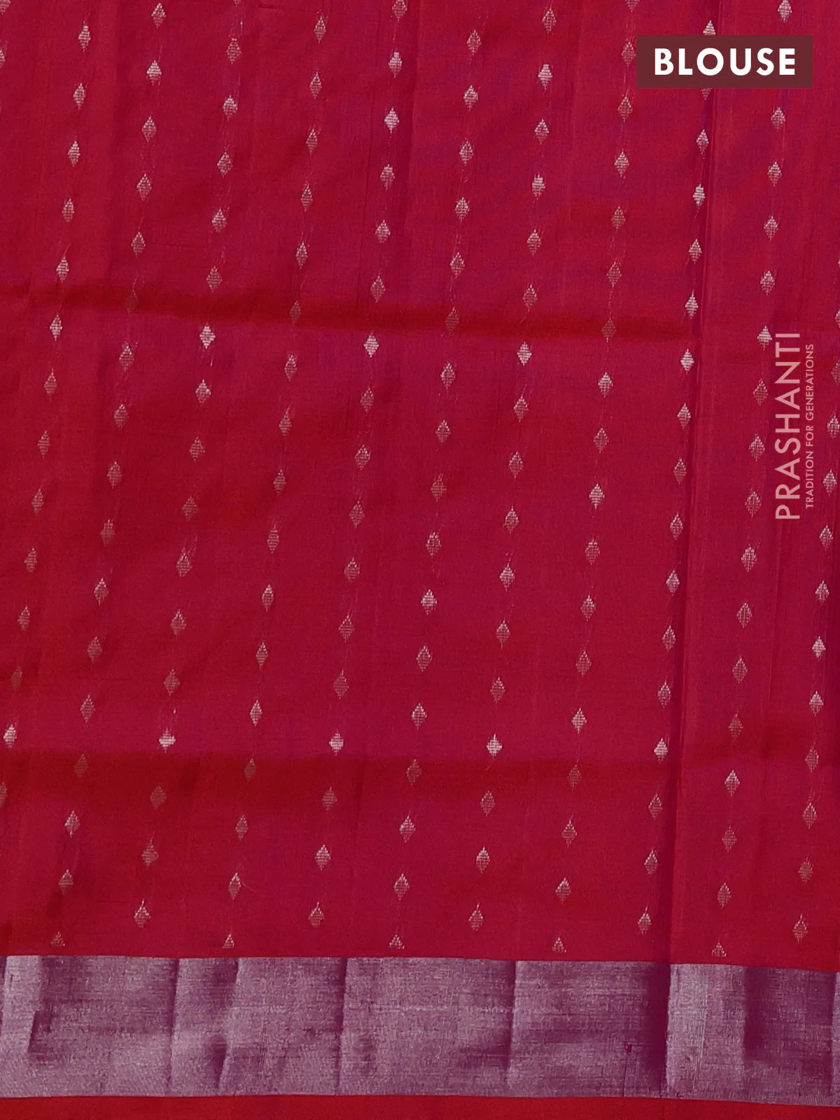 Pure uppada silk saree pink and dual shade of pinkish orange with silver zari woven buttas and silver zari woven border - Image 3