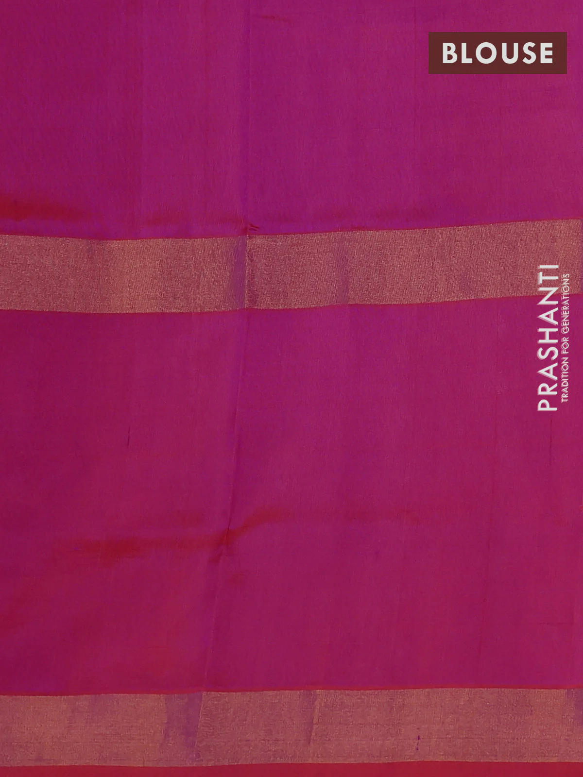 Pure uppada silk saree pink and dual shade of pinkish orange with zari woven buttas and long zari woven butta border - Image 3