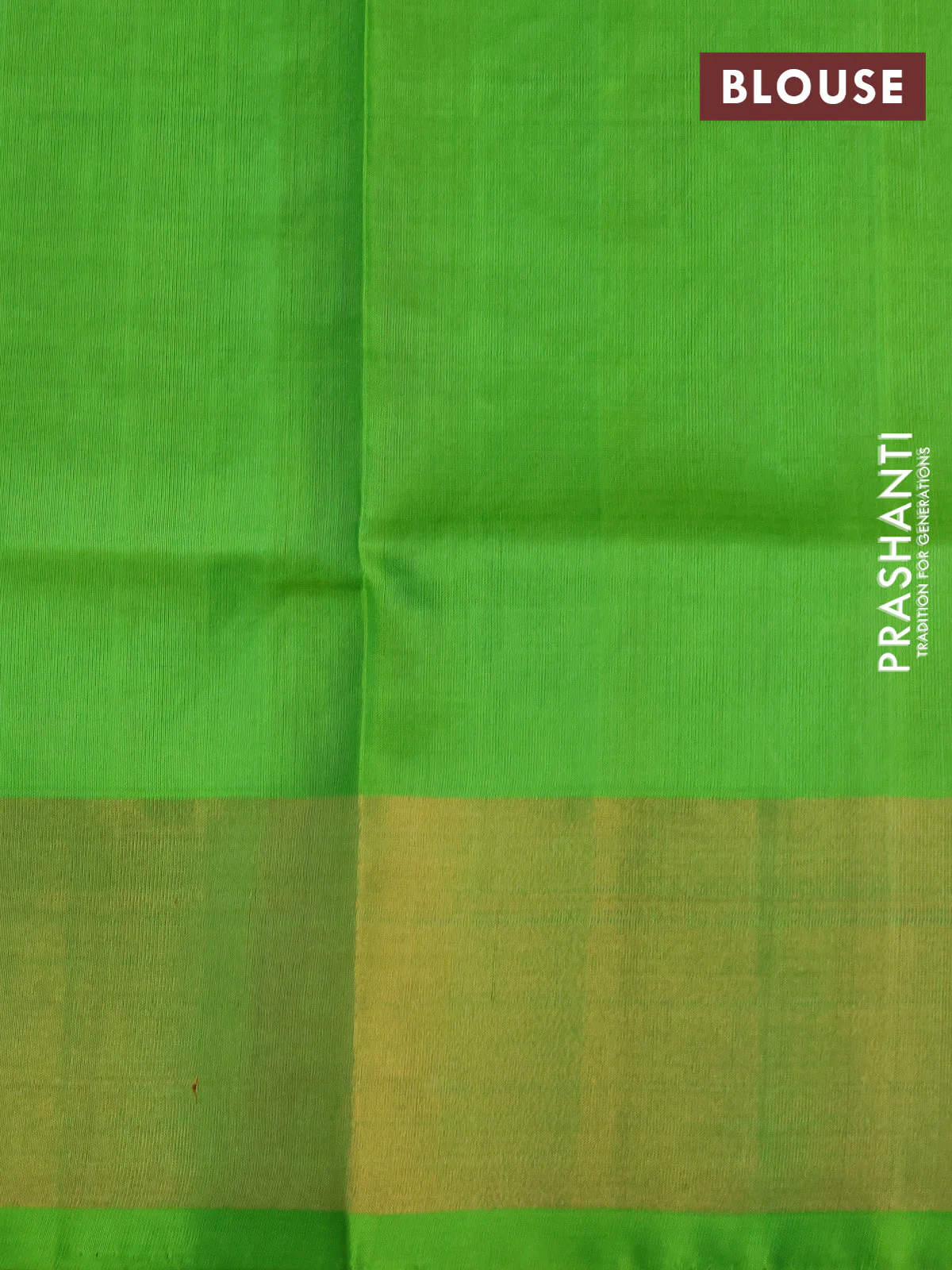 Pure uppada silk saree pink and light green with silver & gold zari woven buttas and long zari woven border - Image 4