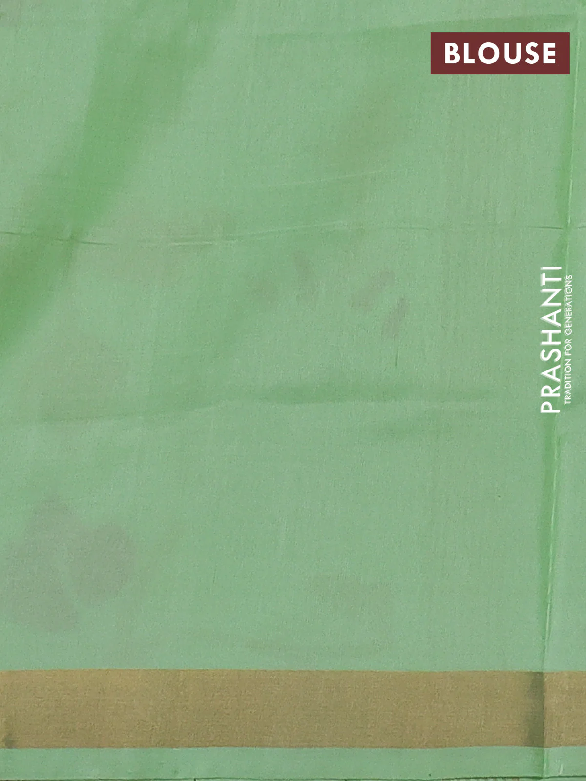 Pure uppada silk saree pista green with silver & gold zari woven buttas and jamdhani design pallu - Image 3