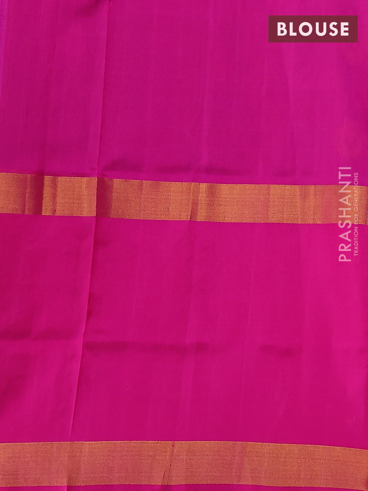 Pure uppada silk saree purple and pink with zari woven buttas and long zari woven butta border - Image 3
