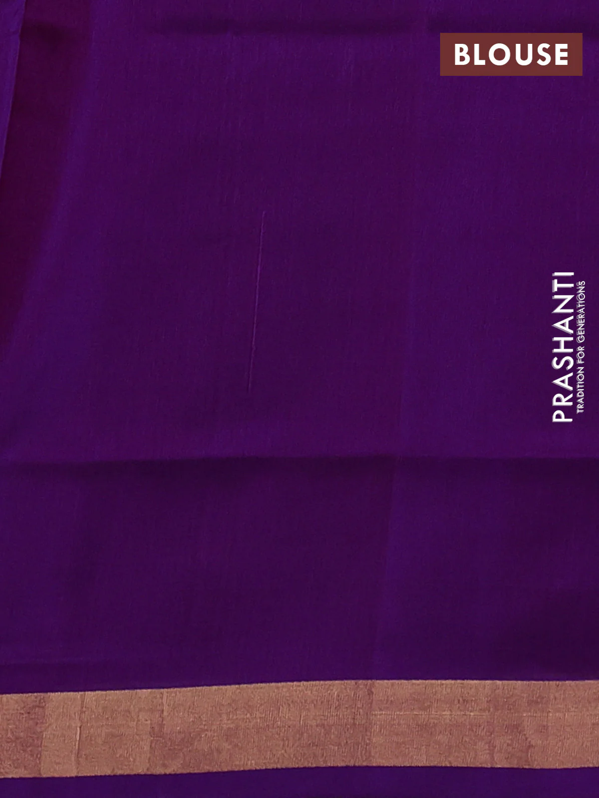 Pure uppada silk saree purple with silver & gold zari woven thilak buttas and jamdhani design pallu - Image 3