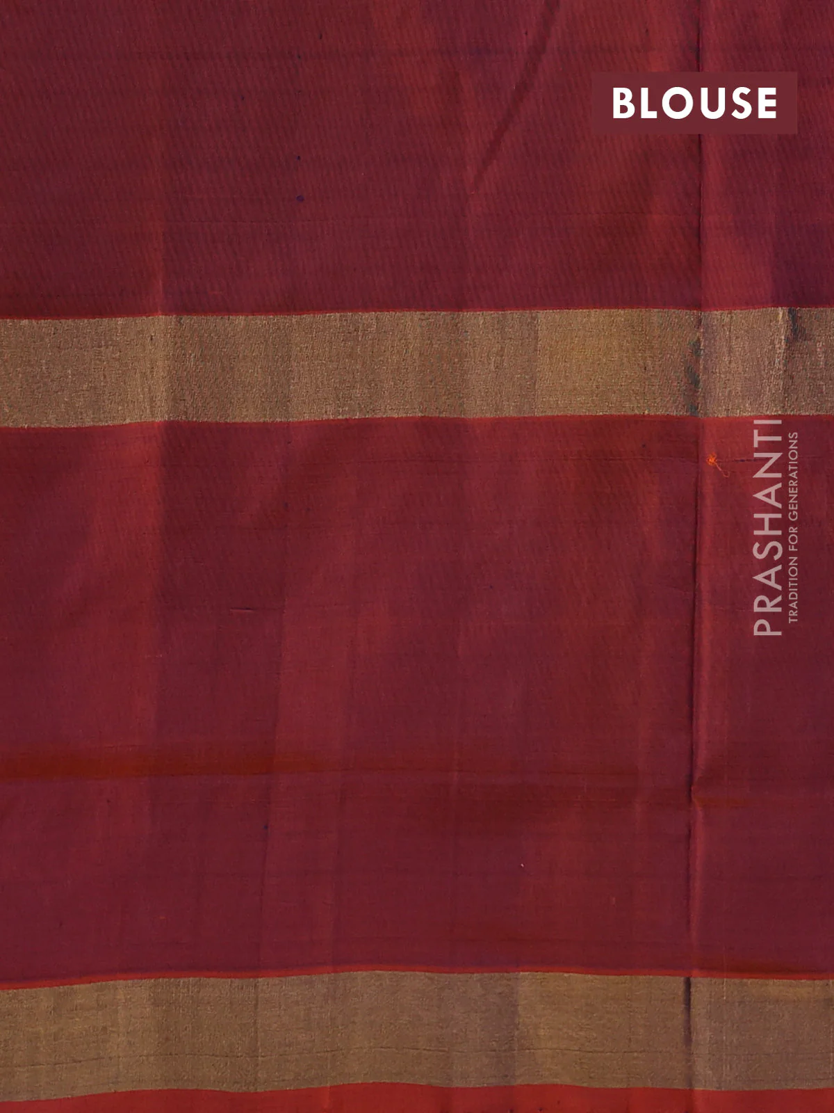 Pure uppada silk saree red and dual shade of green with allover zari woven buttas and zari woven border - Image 3