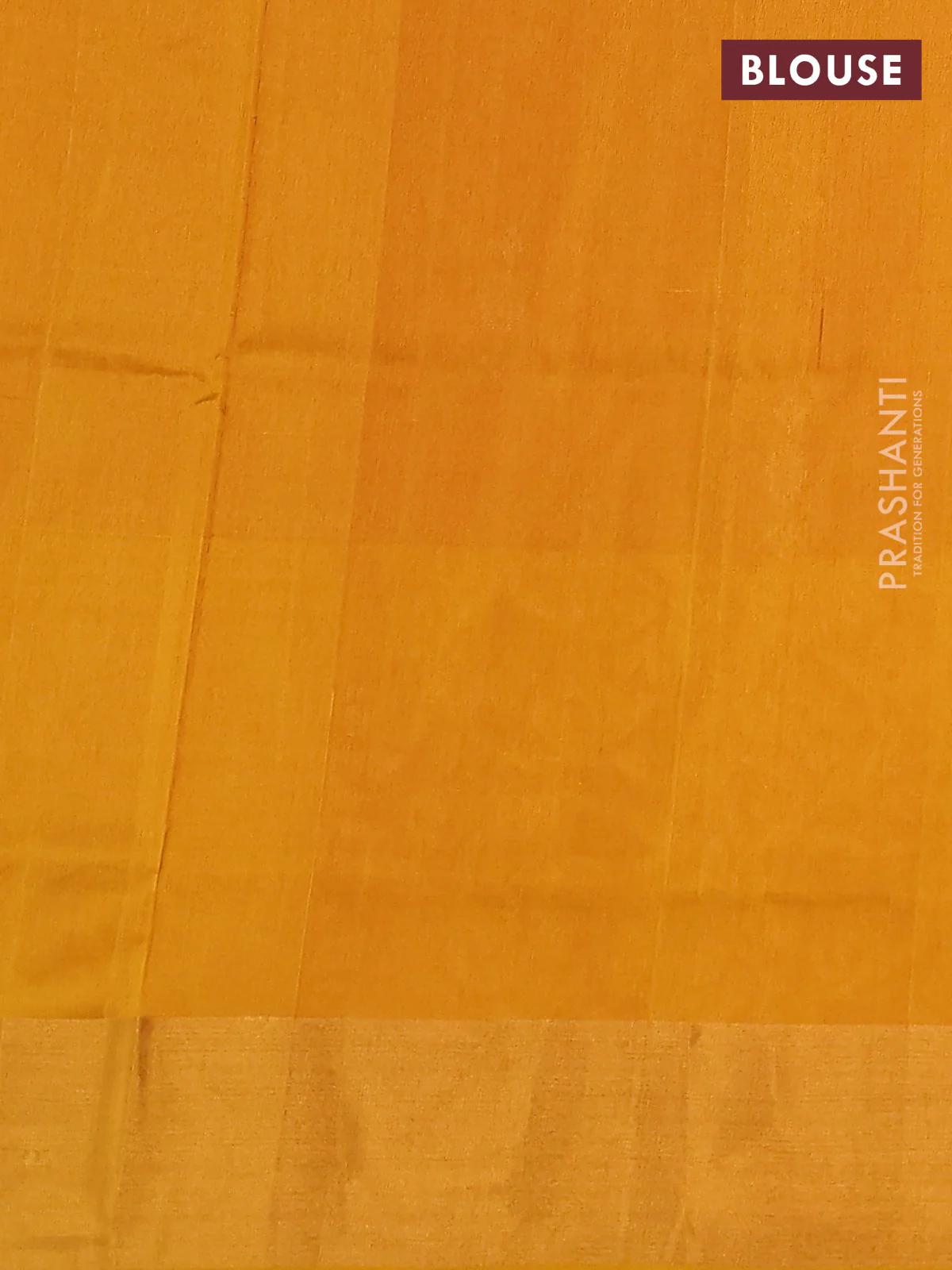 Pure uppada silk saree red and mustard yellow with silver & gold zari woven buttas and long zari woven border - Image 3