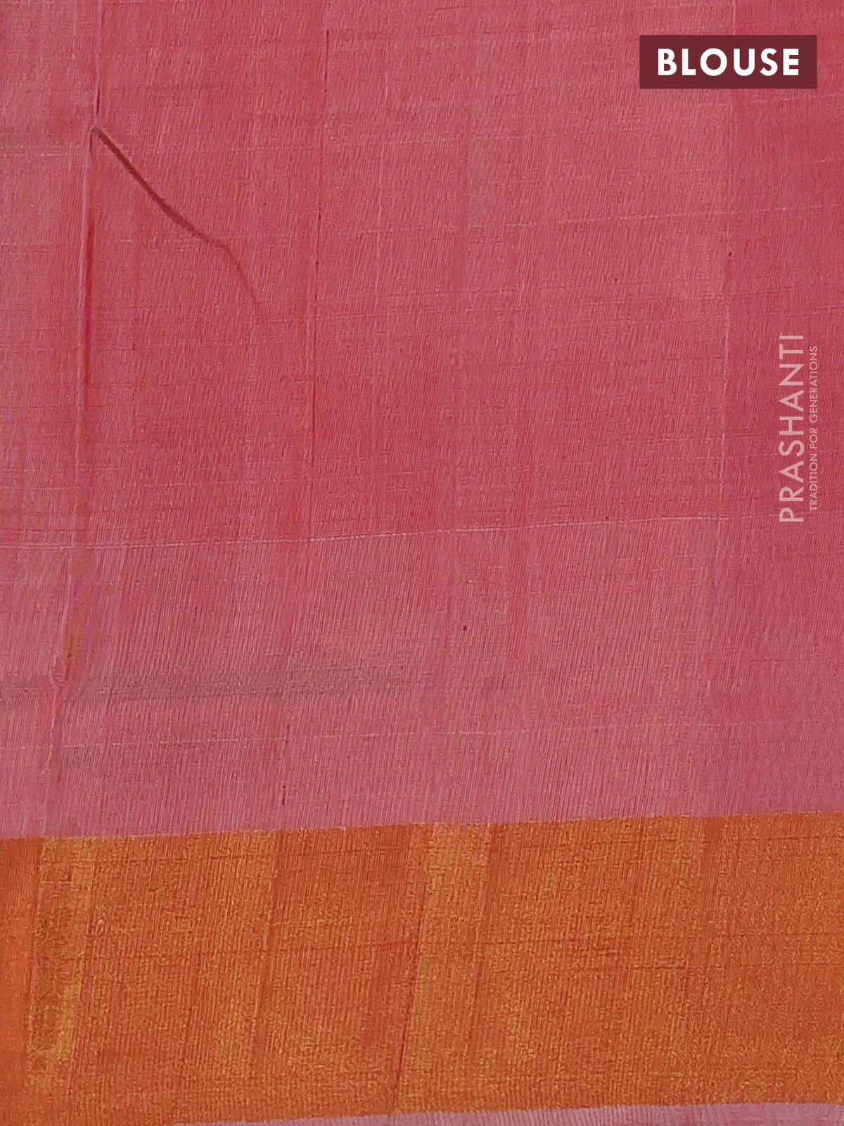 Pure uppada silk saree red and red shade with jamdhani zari woven buttas and zari woven border - Image 3