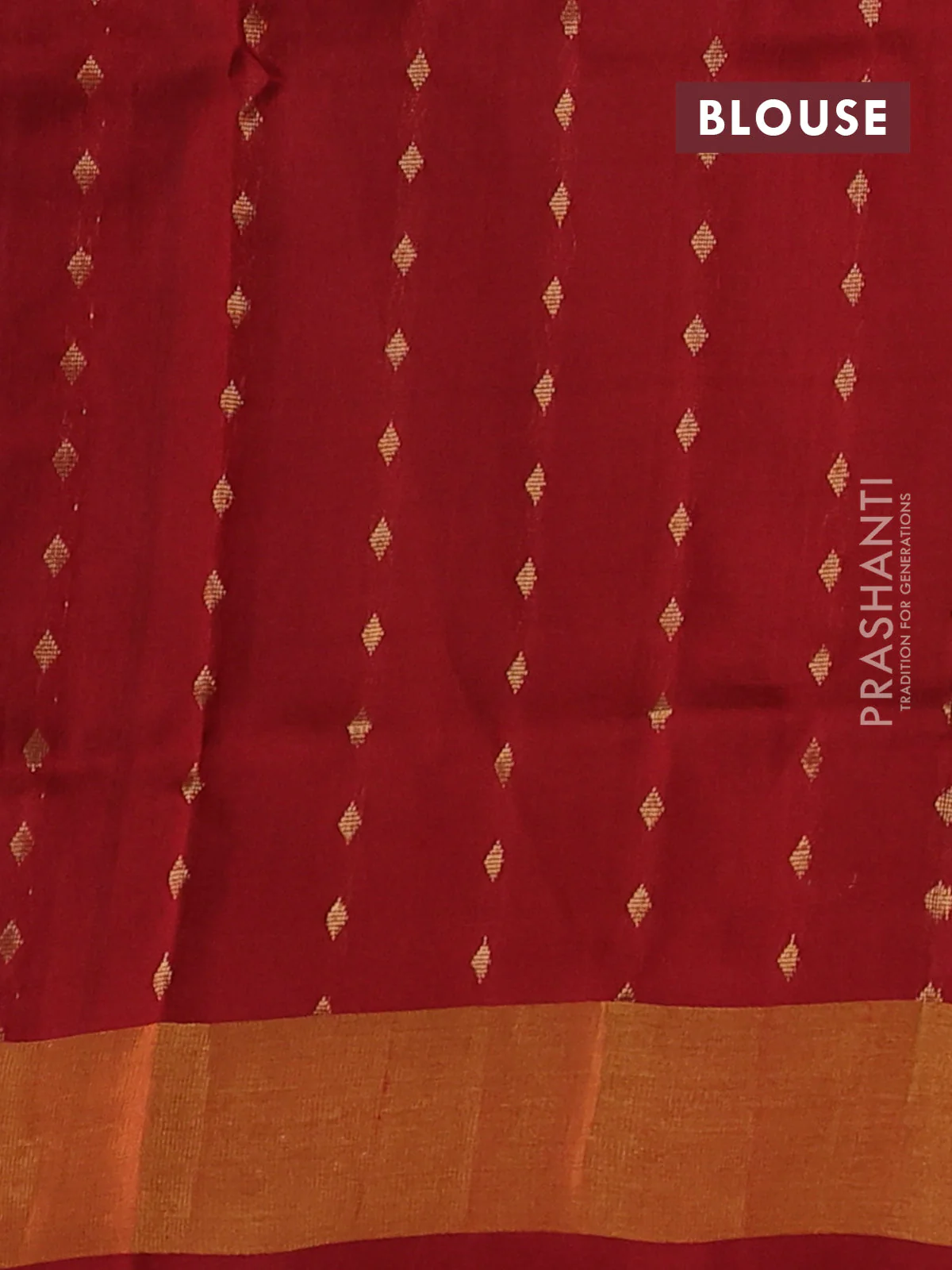 Pure uppada silk saree sap green and maroon with silver zari woven floral buttas and zari woven border - Image 3