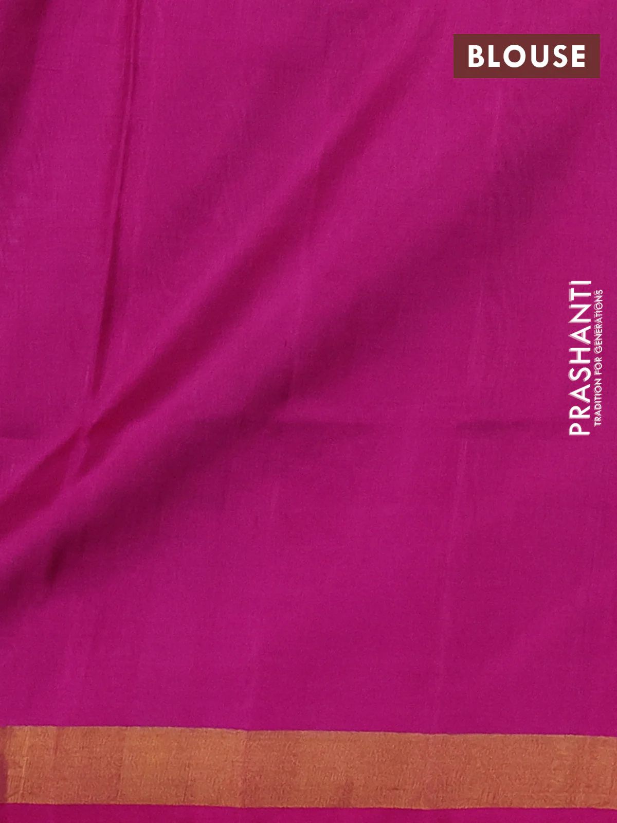 Pure uppada silk saree teal blue and pink with silver & gold zari woven thilak buttas and jamdhani design pallu - Image 3