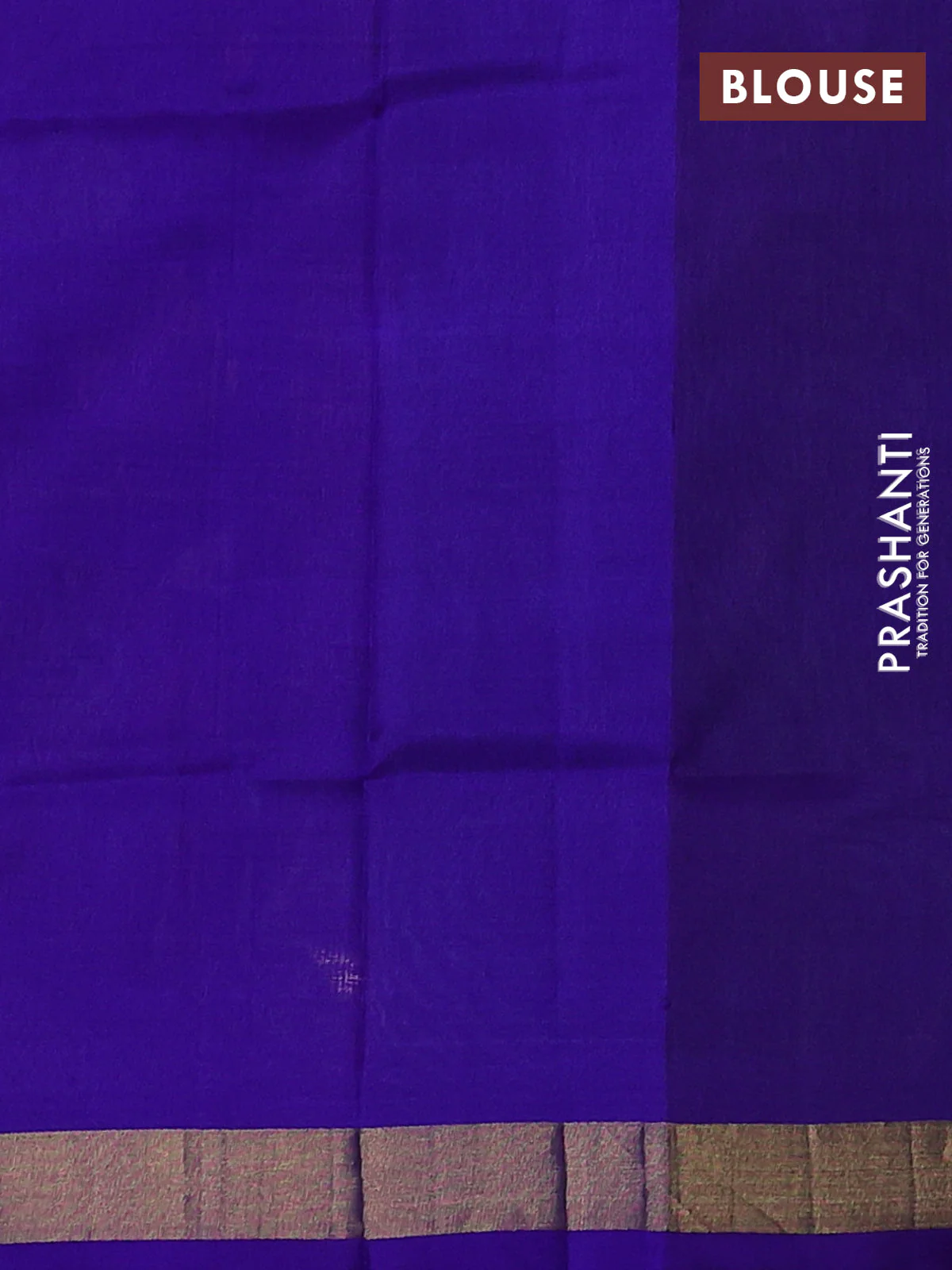 Pure uppada silk saree teal green and violet shade with silver & gold zari woven buttas and jamdhani design pallu - Image 3
