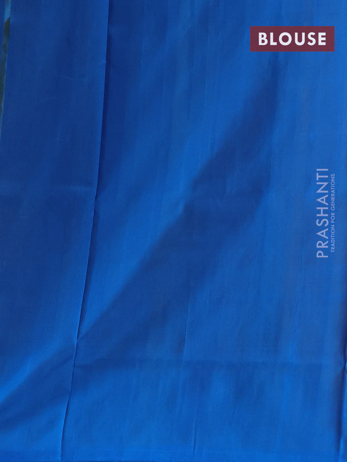 Pure uppada silk saree yellow and cs blue with silver & gold zari woven buttas and rich zari border - Image 3