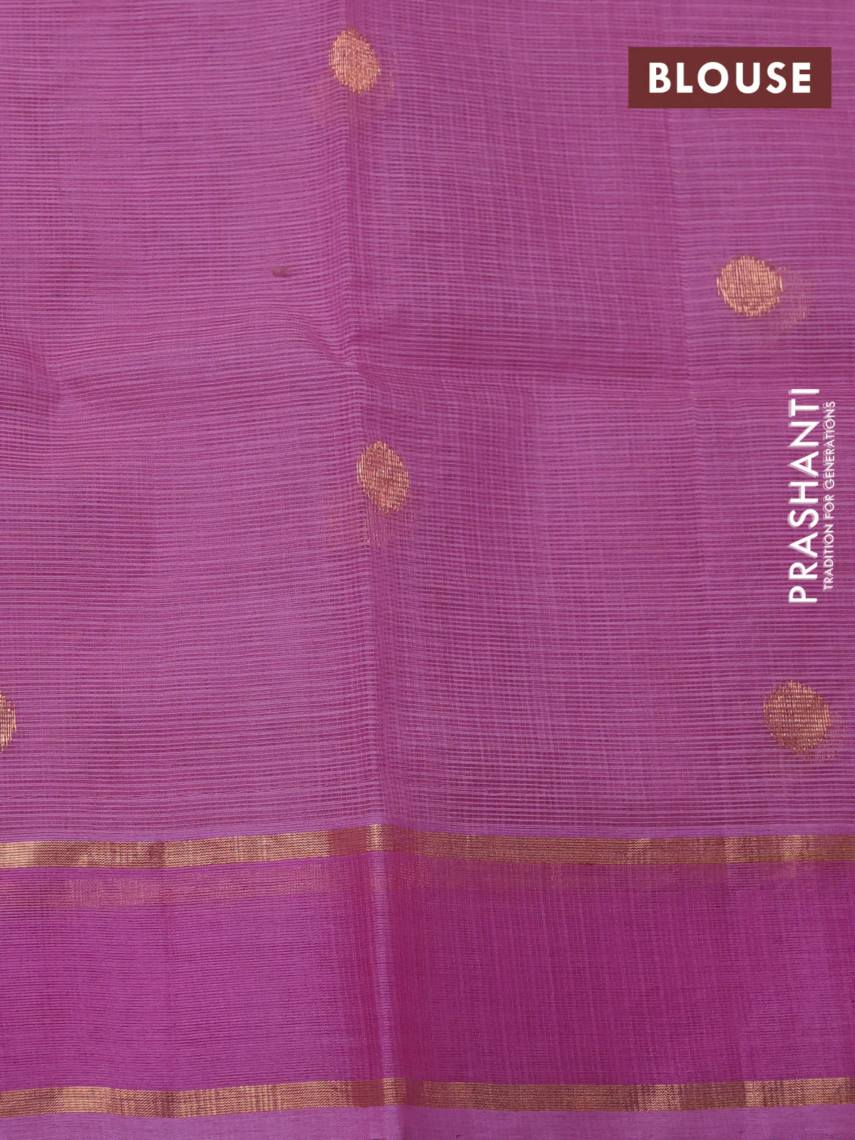 Pure zari kota silk saree cream and light pink with silver & copper zari woven floral buttas and floral design rettapet zari woven border - Image 4