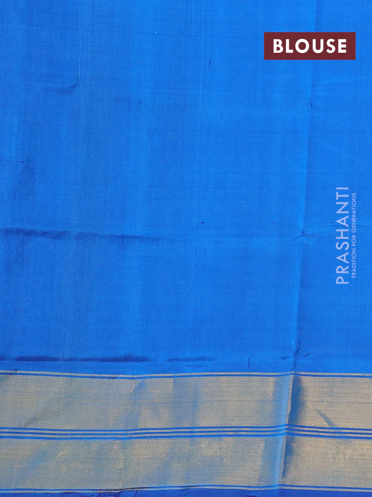 Rajkot patola silk saree blue with allover ikat butta weaves and long ikat woven zari border - Image 4