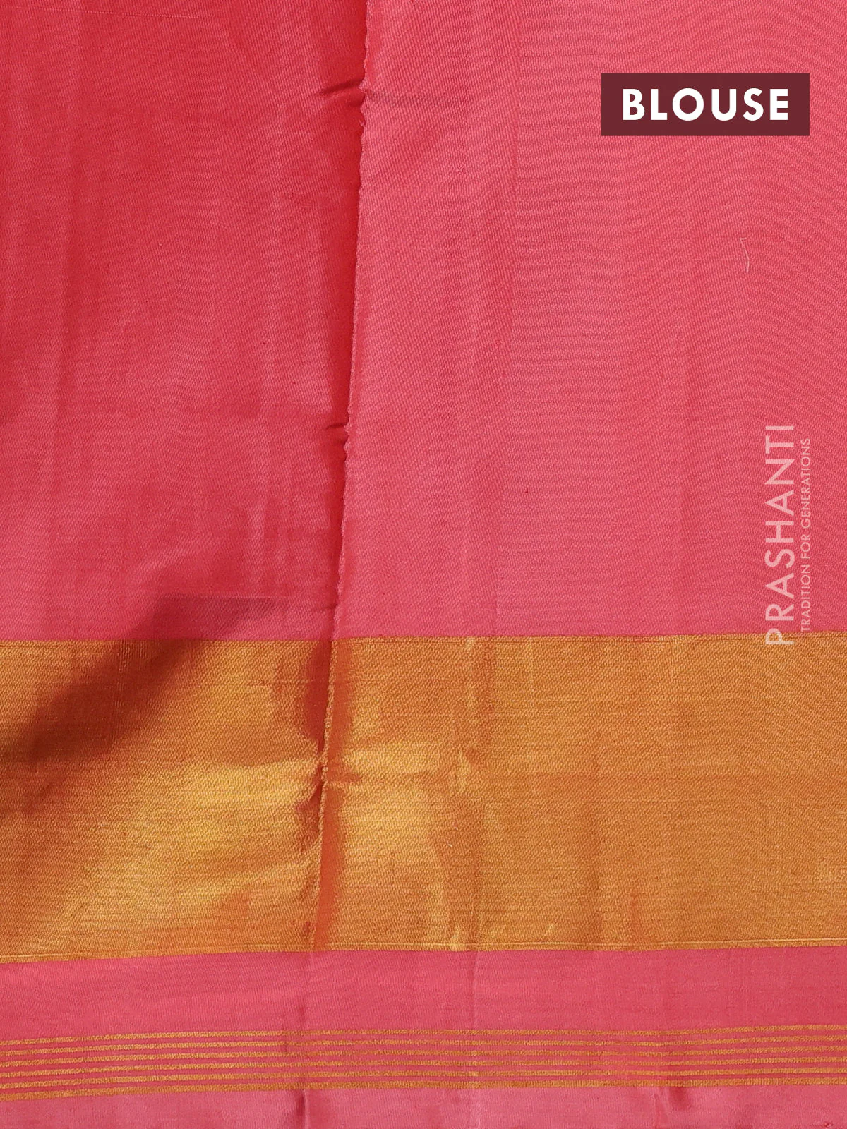 Rajkot patola silk saree peach pink shade with allover ikat weaves and ikat woven border - Image 4