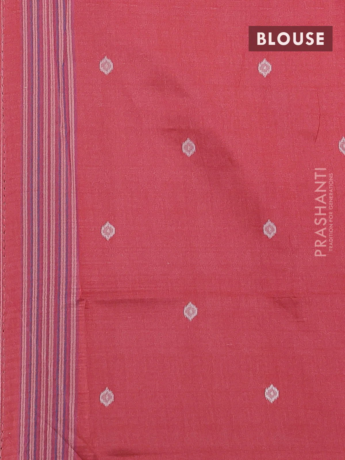 Sambalpuri semi silk saree green and maroon with allover ikat weaves and thread woven border - Image 3