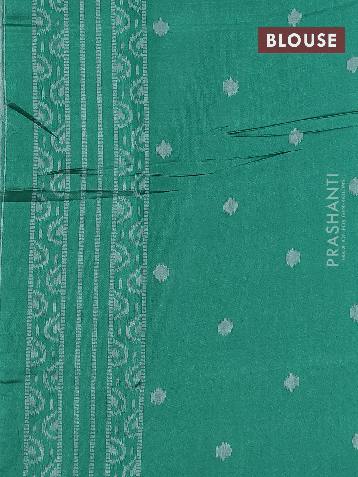 Sambalpuri semi silk saree pastel wine shade and green with allover ikat weaves and thread woven border - Image 3