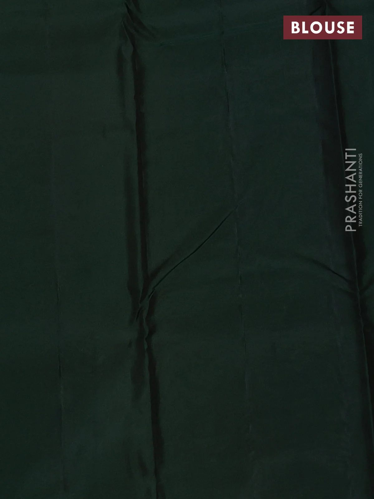 Sandal-Green Kanchipuram silk saree with matching Neck piece - Image 3