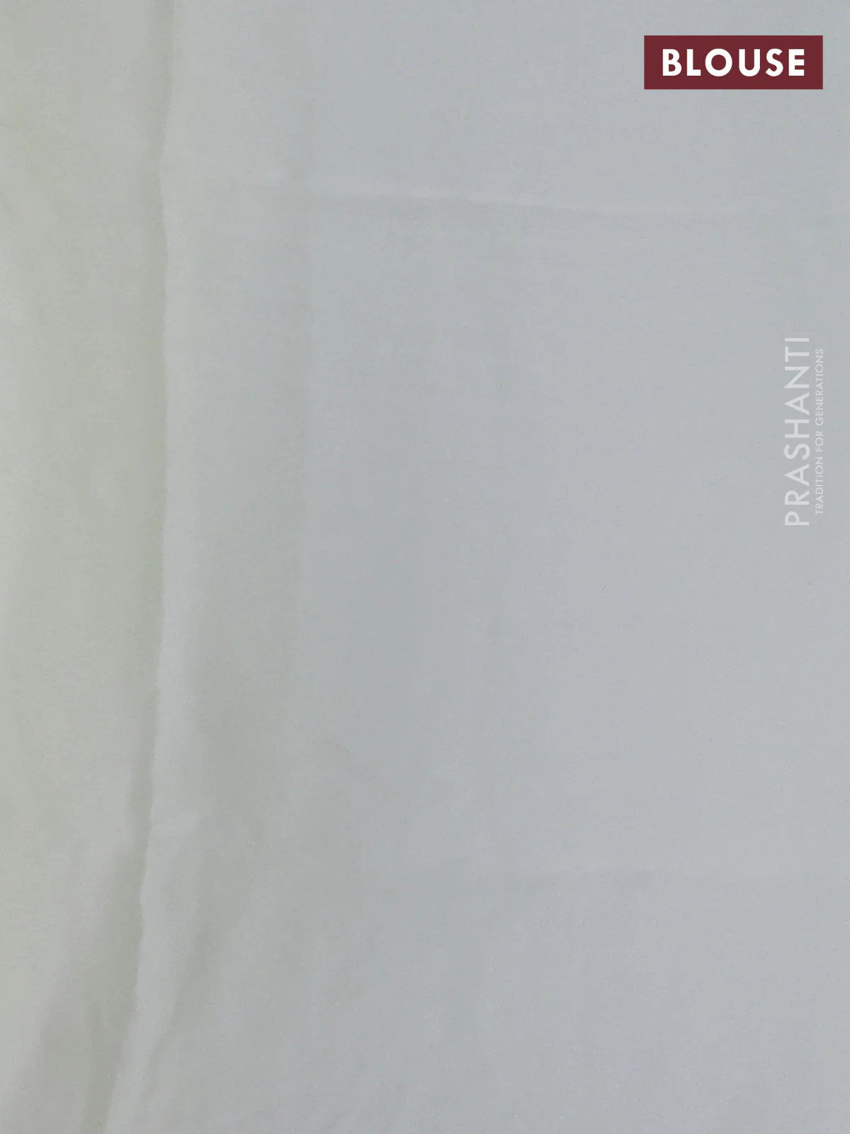 Satin Organza saree off white with plain body and floral design cut work border - Image 6