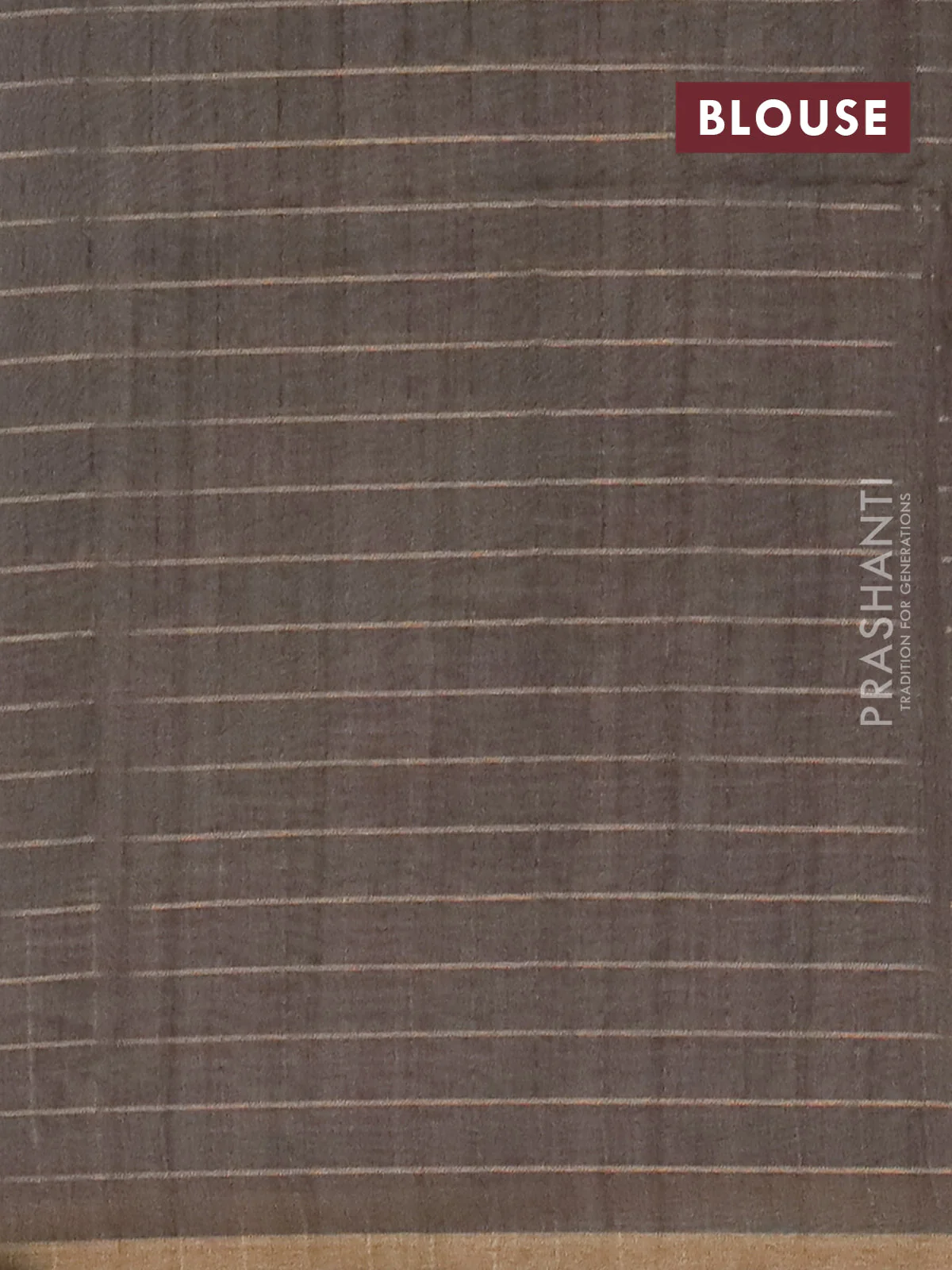 Semi chanderi saree pastel lavender and sap green with allover zari woven checked pattern and kalamkari printed pallu - Image 4