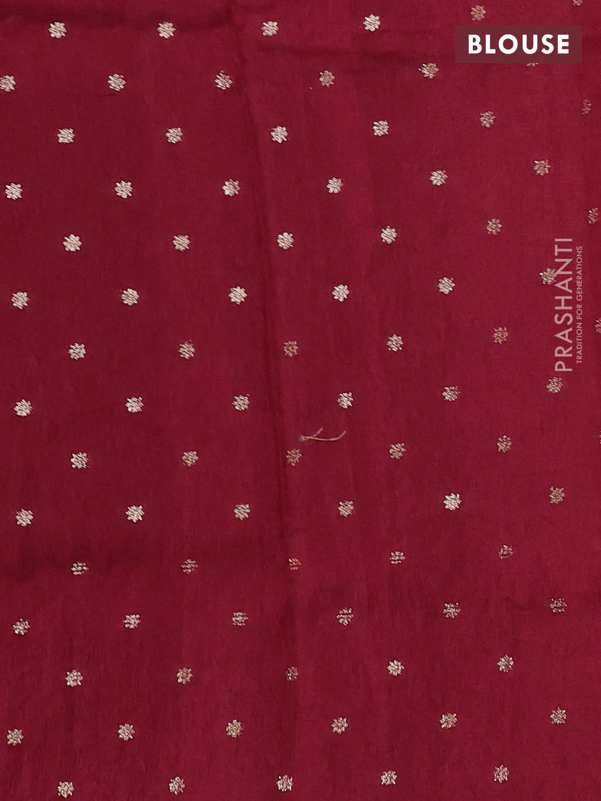 Semi crepe silk saree maroon with convent embroidery and paisley zari woven border - Image 3