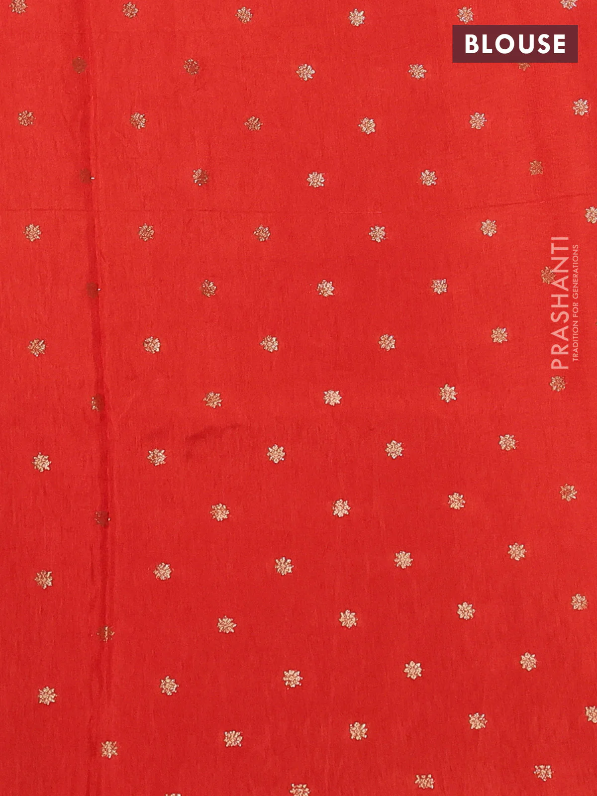 Semi crepe silk saree orange with convent embroidery and paisley zari woven border - Image 3