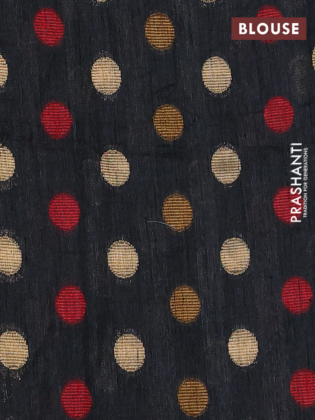 Semi dupion saree black and multi colour with allover kantha stitch work and zari woven border - Image 3