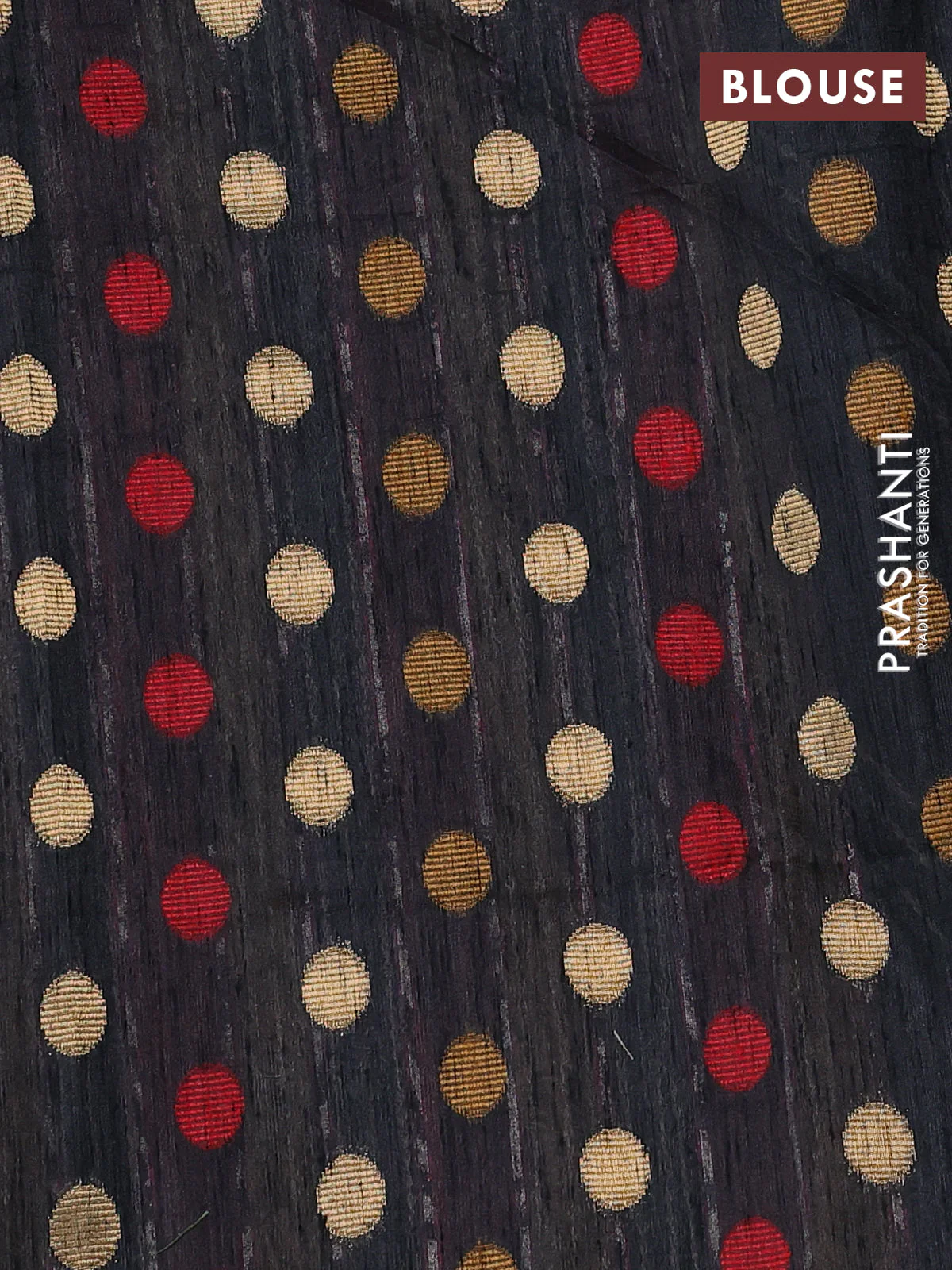 Semi dupion saree black and multi colour with allover kantha stitch work and zari woven border - Image 3