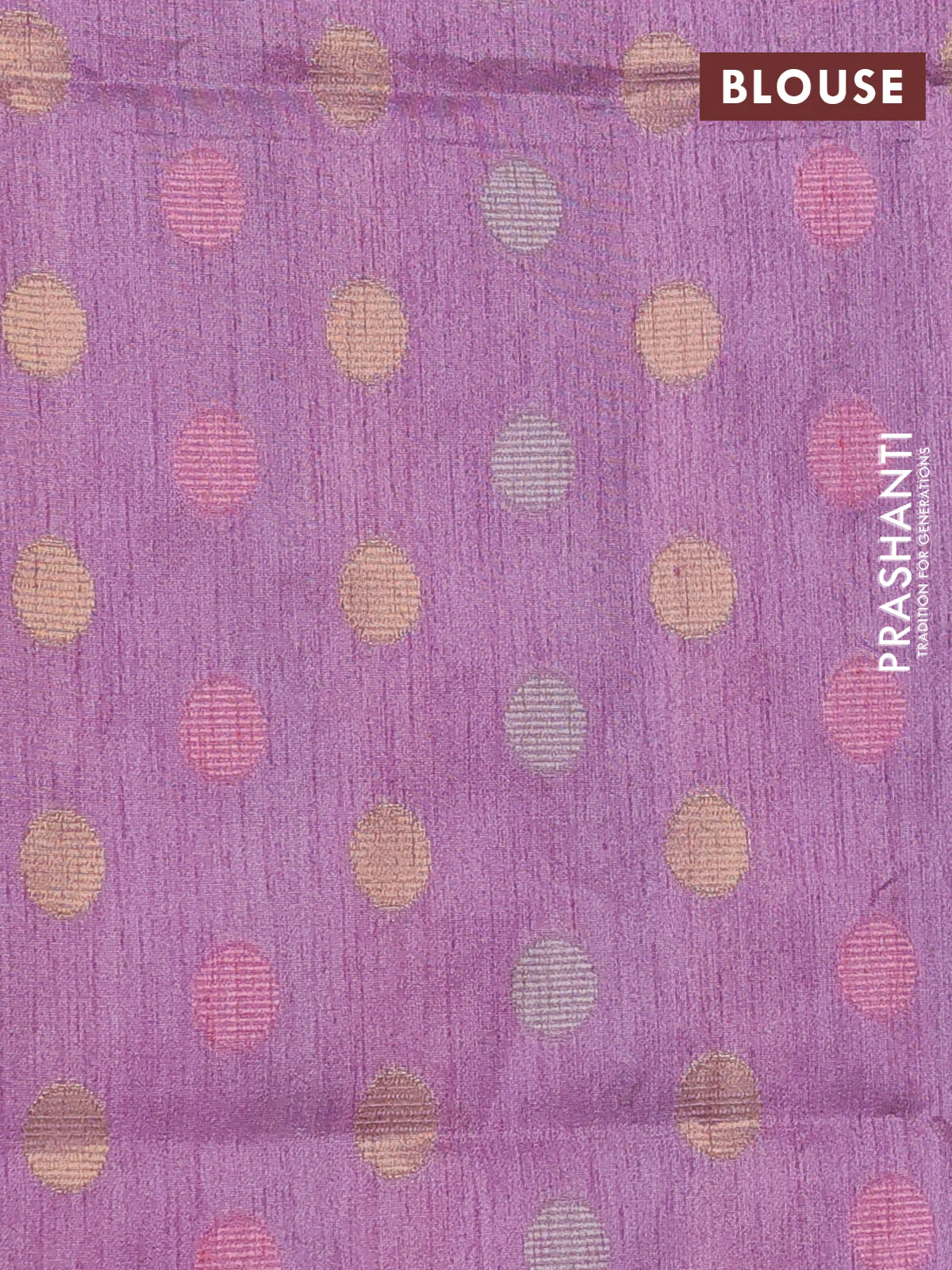 Semi dupion saree lavender and multi colour with allover kantha stitch work and zari woven border - Image 3