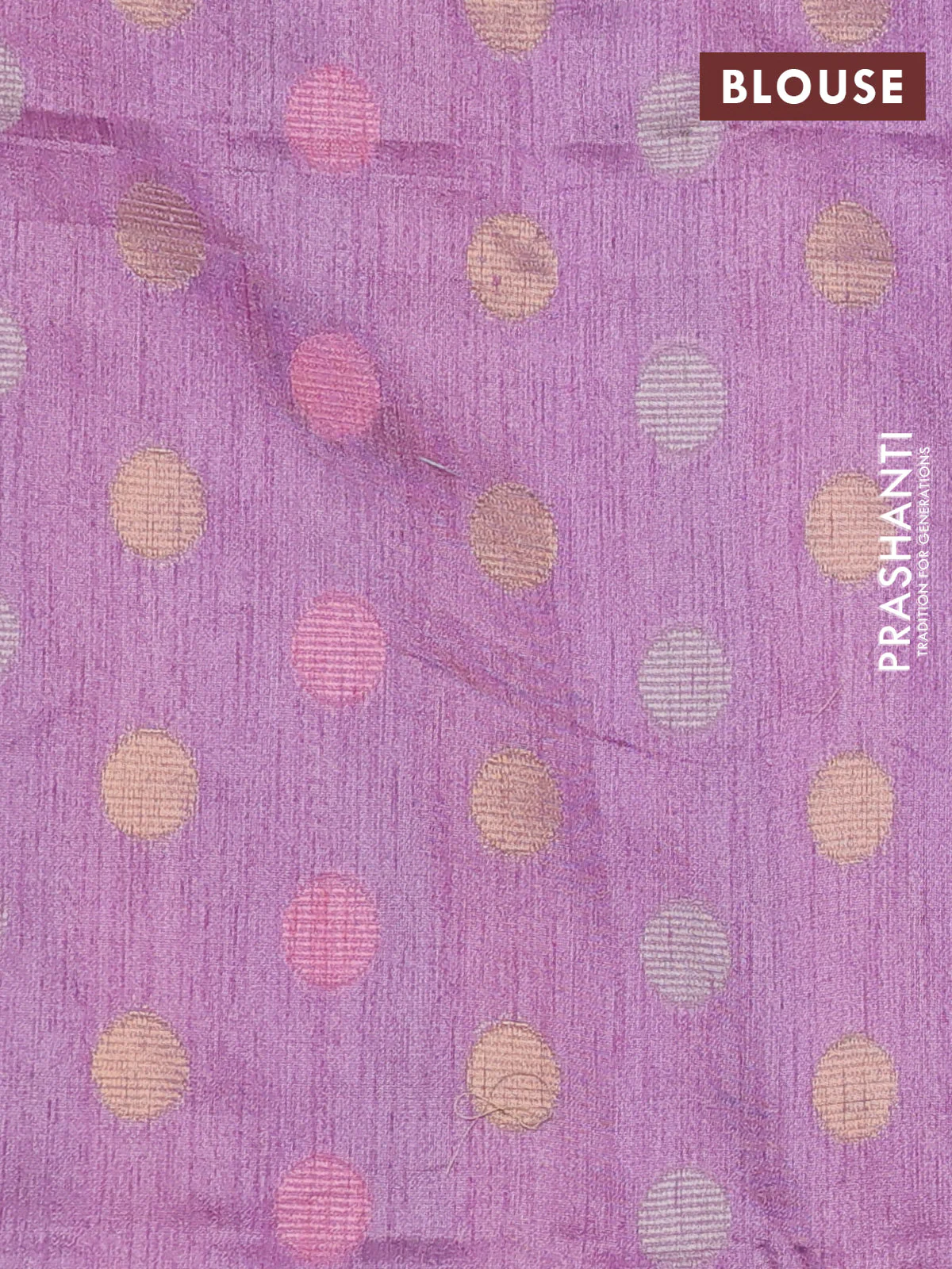 Semi dupion saree lavender and multi colour with allover kantha stitch work and zari woven border - Image 3
