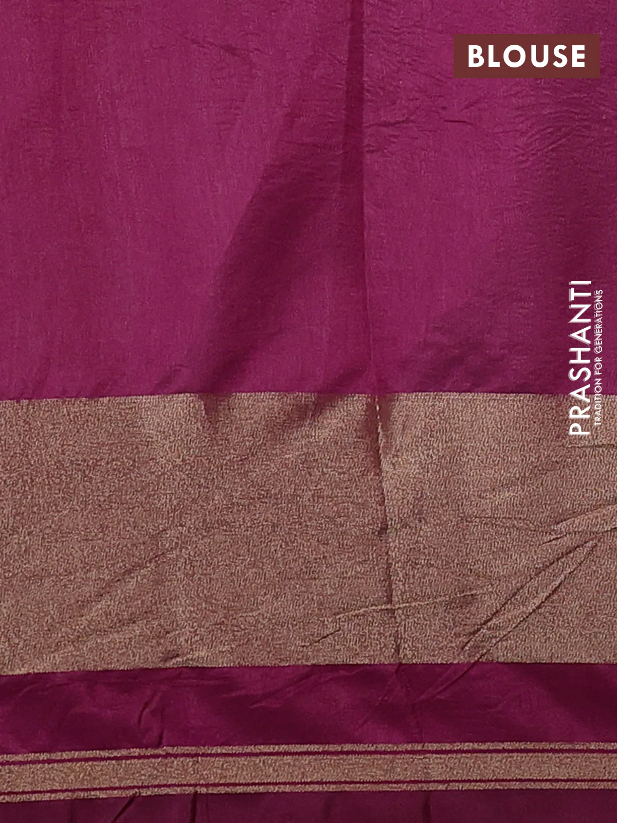 Semi dupion saree light pink and purple with allover thread weaves and parsi embroidery work zari woven border - Image 3