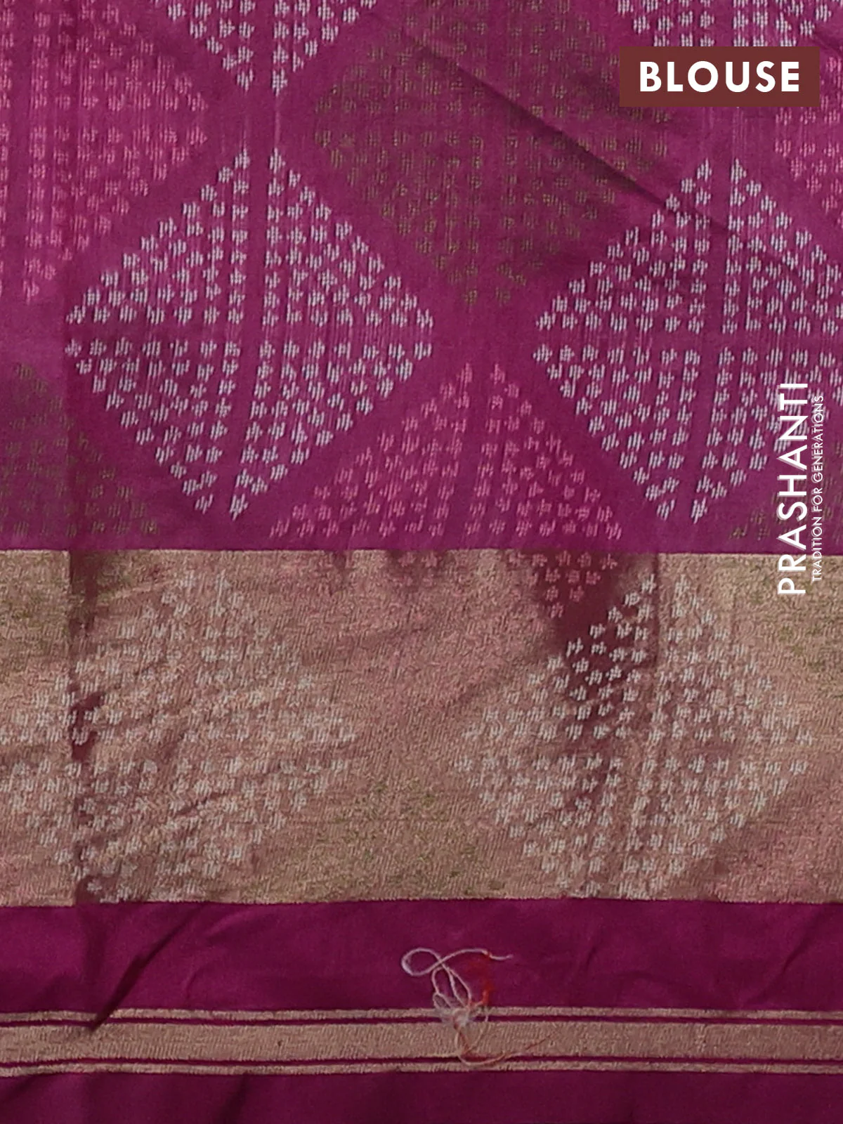 Semi dupion saree light pink and purple with allover thread & zari woven buttas and parsi embroidery work zari woven border - Image 3