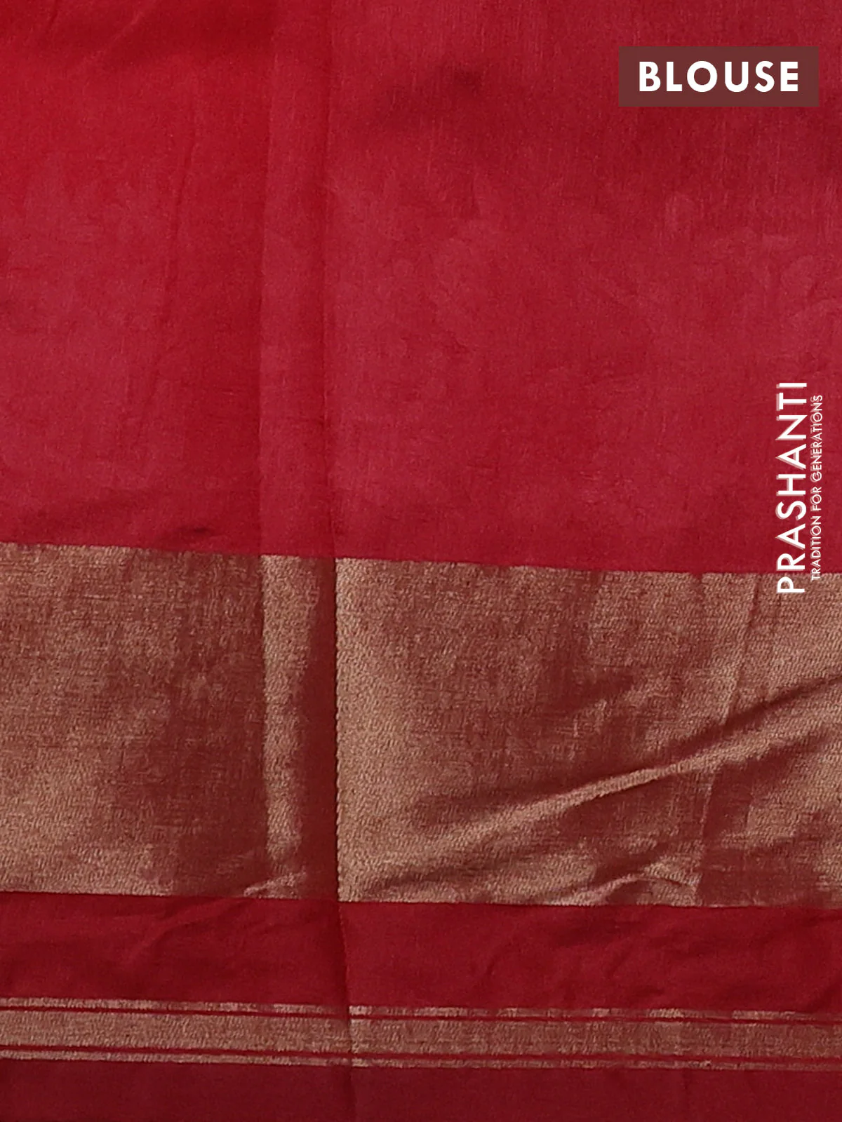 Semi dupion saree orange and maroon with allover thread weaves and parsi embroidery work zari woven border - Image 3