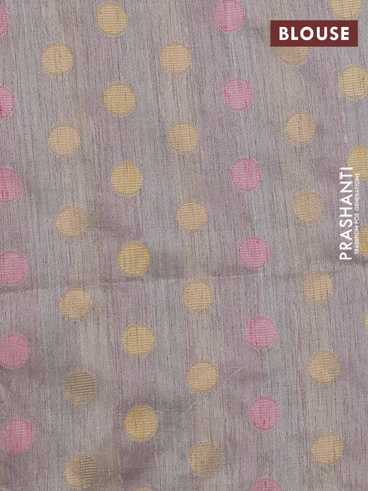 Semi dupion saree pastel grey and multi colour with allover kantha stitch work and zari woven border - Image 3
