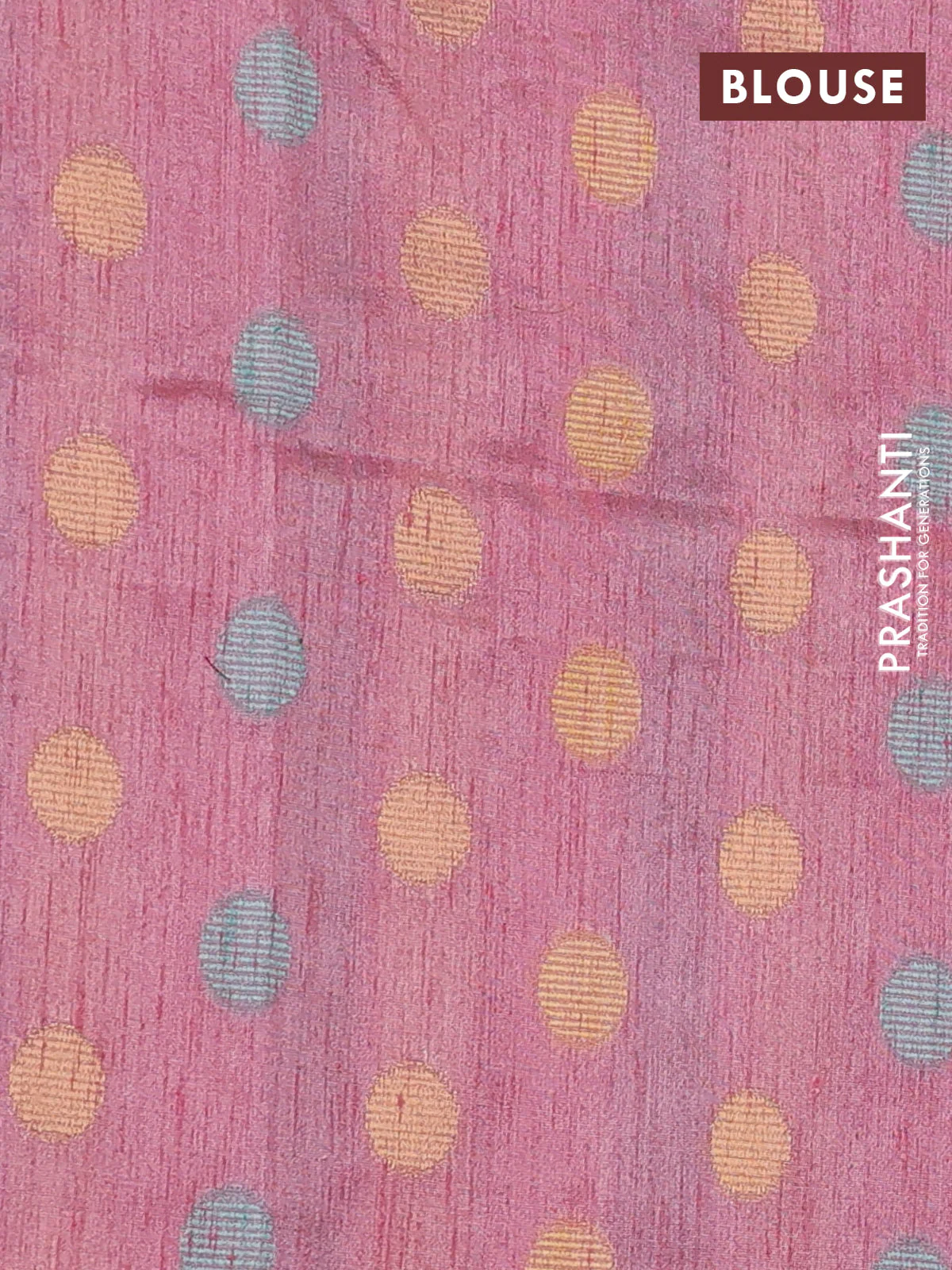 Semi dupion saree pastel pink and multi colour with allover kantha stitch work and zari woven border - Image 3