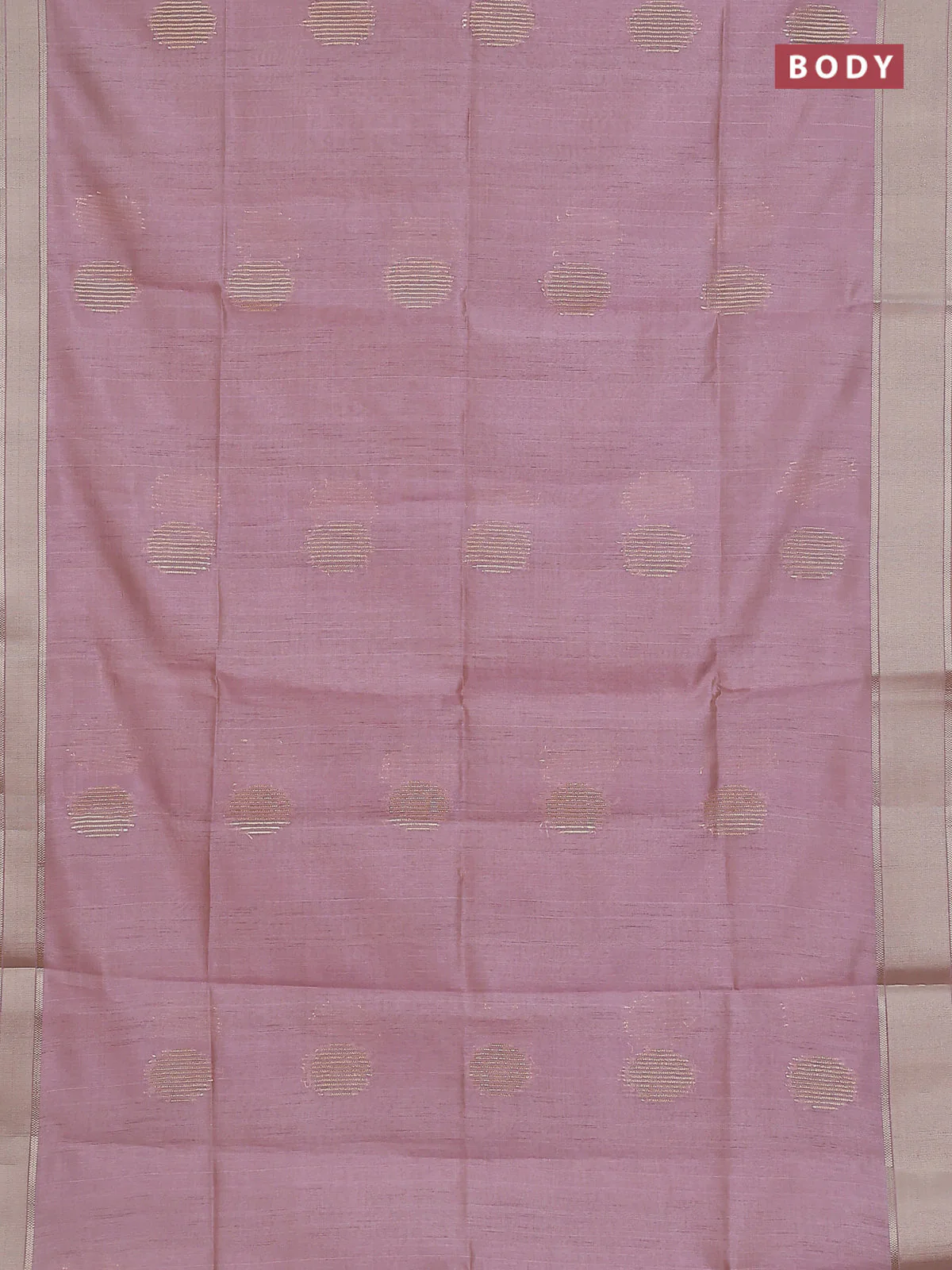 Semi dupion saree pastel pink with zari woven buttas and madhubani printed pallu & blouse - Image 2