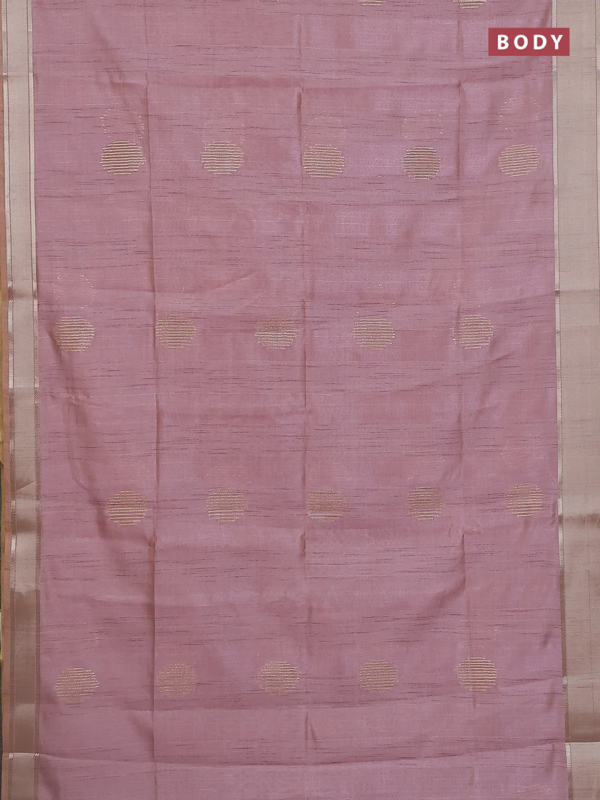 Semi dupion saree peach pink with zari woven buttas and madhubani printed pallu & blouse - Image 2
