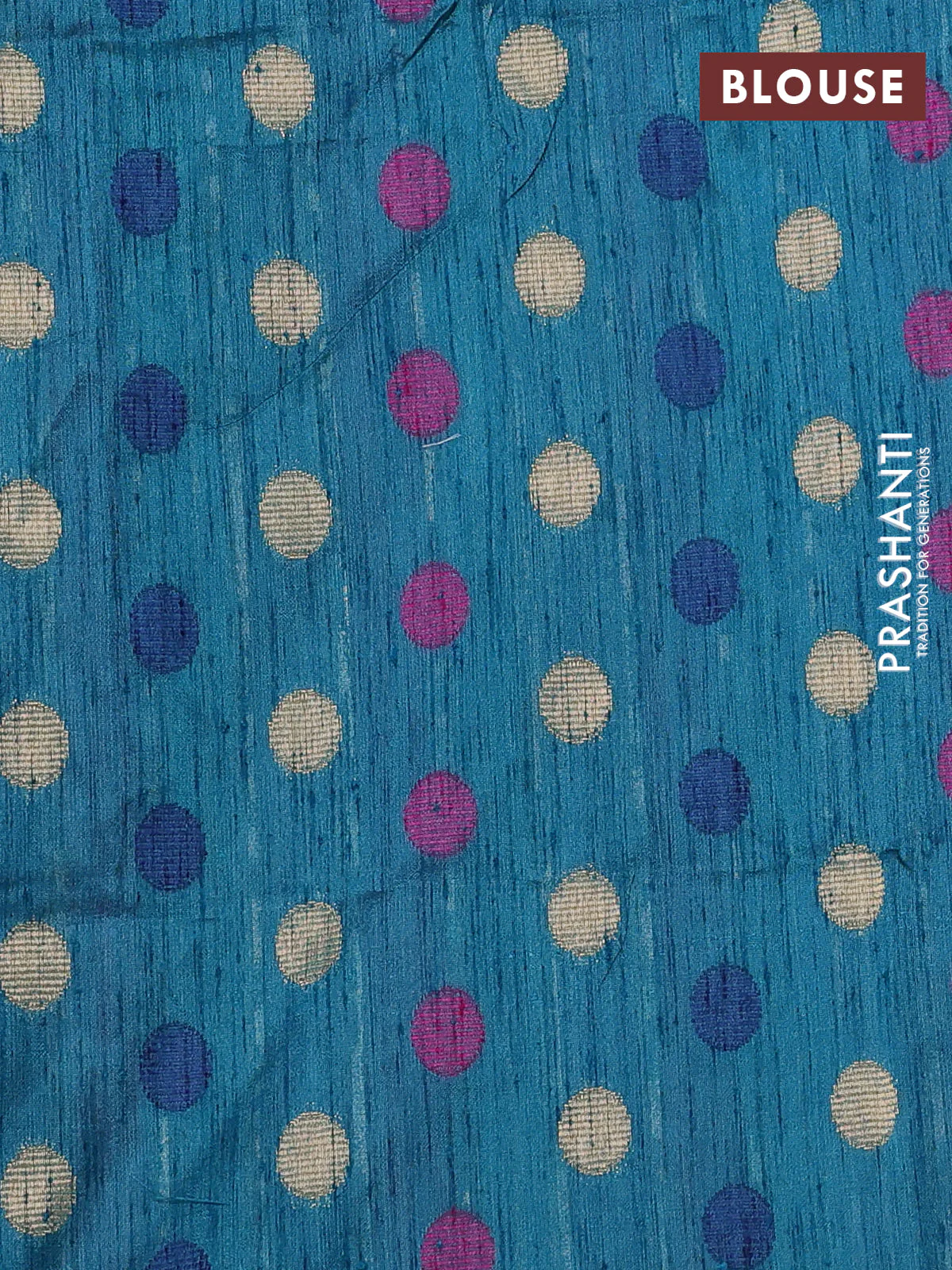Semi dupion saree teal blue and multi colour with allover kantha stitch work and zari woven border - Image 3
