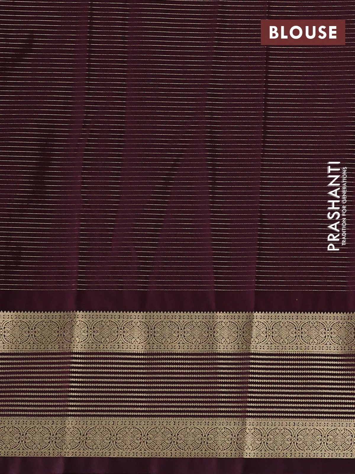 Semi kanchipuram silk saree rust shade and wine shade with allover zari weaves & buttas and temple design rettapet zari woven border - Image 3