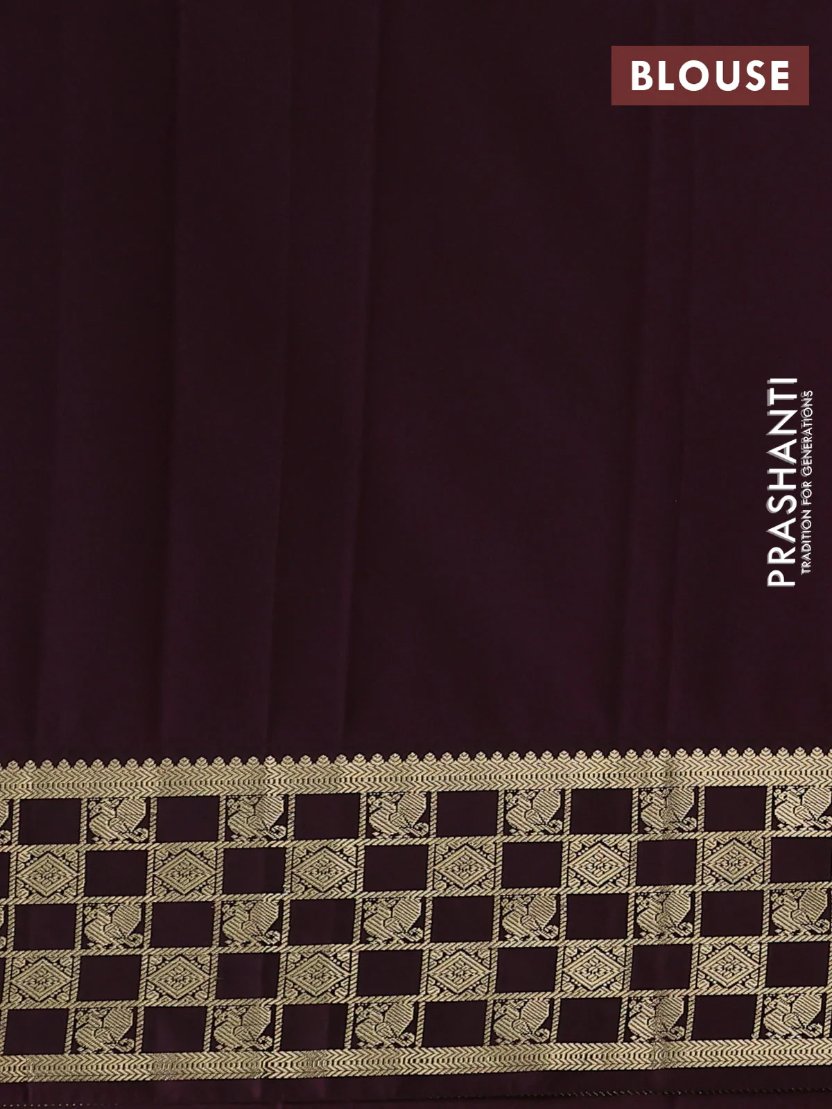 Semi kanchipuram silk saree rustic orange and wine shade with zari woven buttas and zari woven korvai border - Image 3