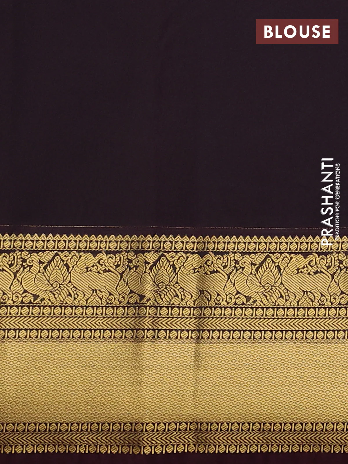 Semi kanchipuram silk saree teal green and wine shade with zari woven buttas and long rich zari woven korvai border - Image 3