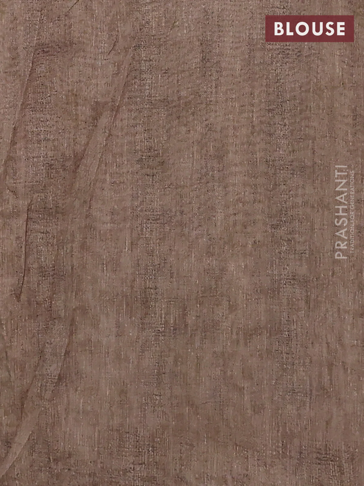 Semi linen saree beige with allover madhubani prints & mirror work - Image 4