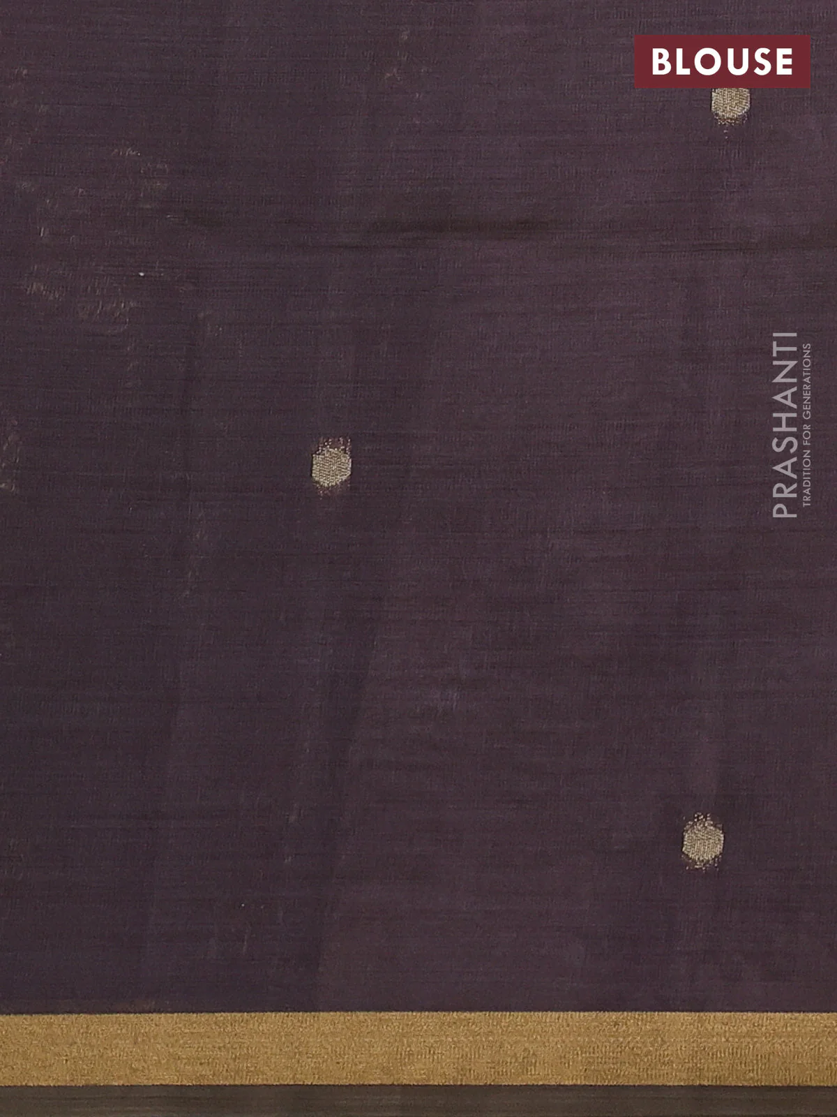 Semi linen saree pastel pink and purple shade with allover thread weaves and paithani pallu - Image 7
