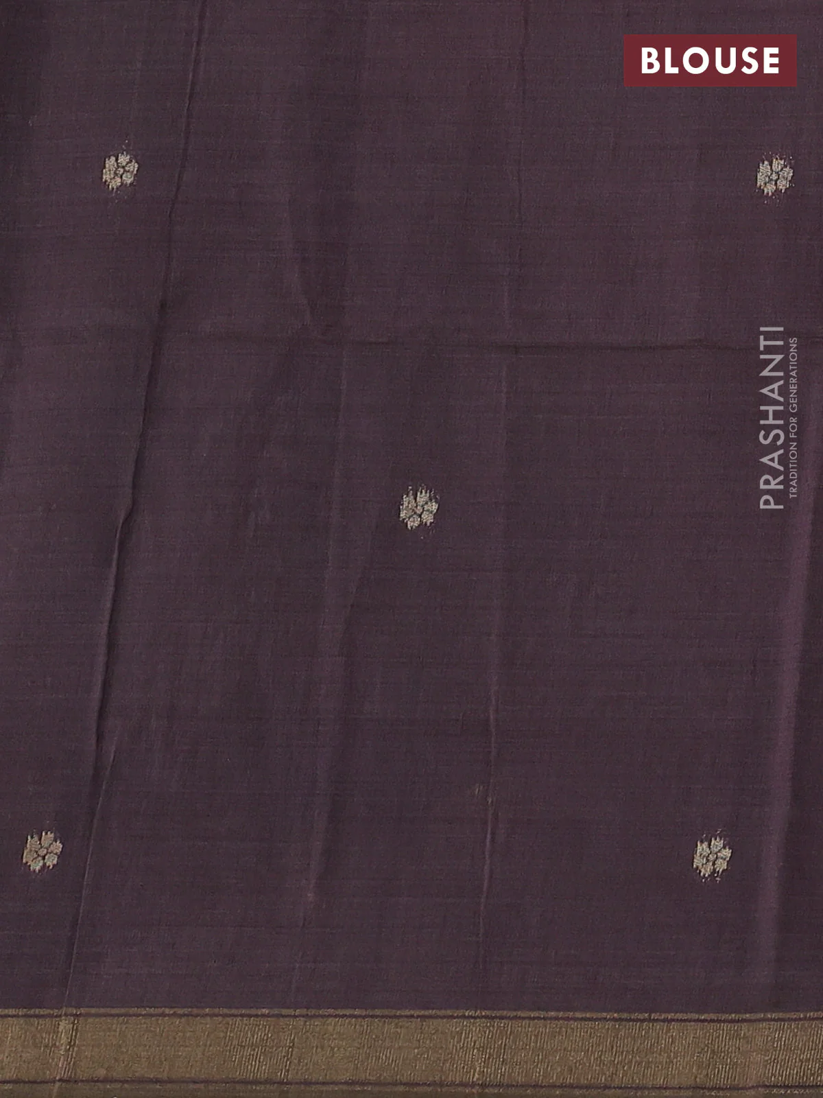 Semi linen saree pastel pink and purple shade with allover thread woven buttas and paithani pallu - Image 3