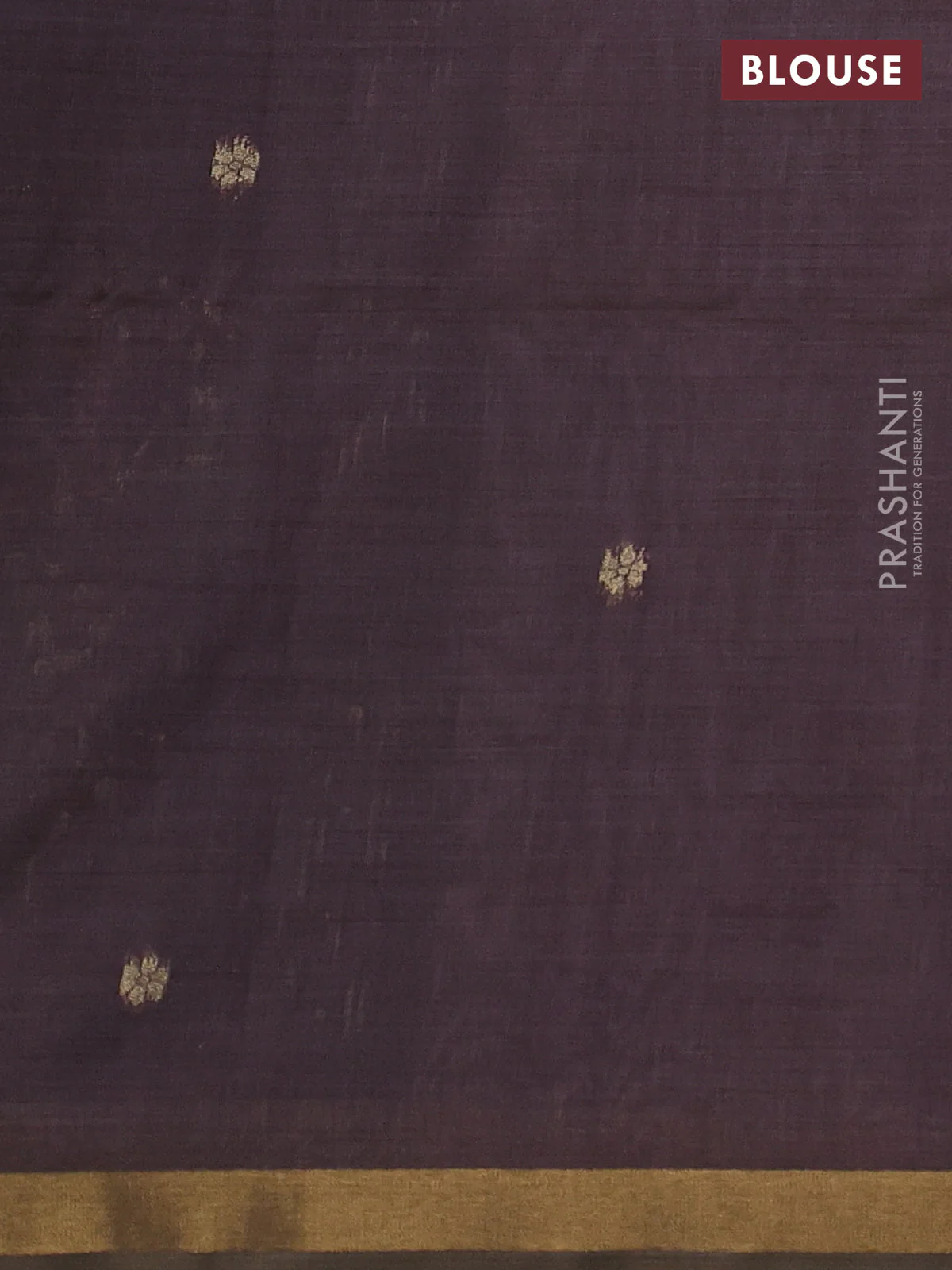 Semi linen saree pastel pink and wine shade with allover thread woven buttas and paithani pallu - Image 3