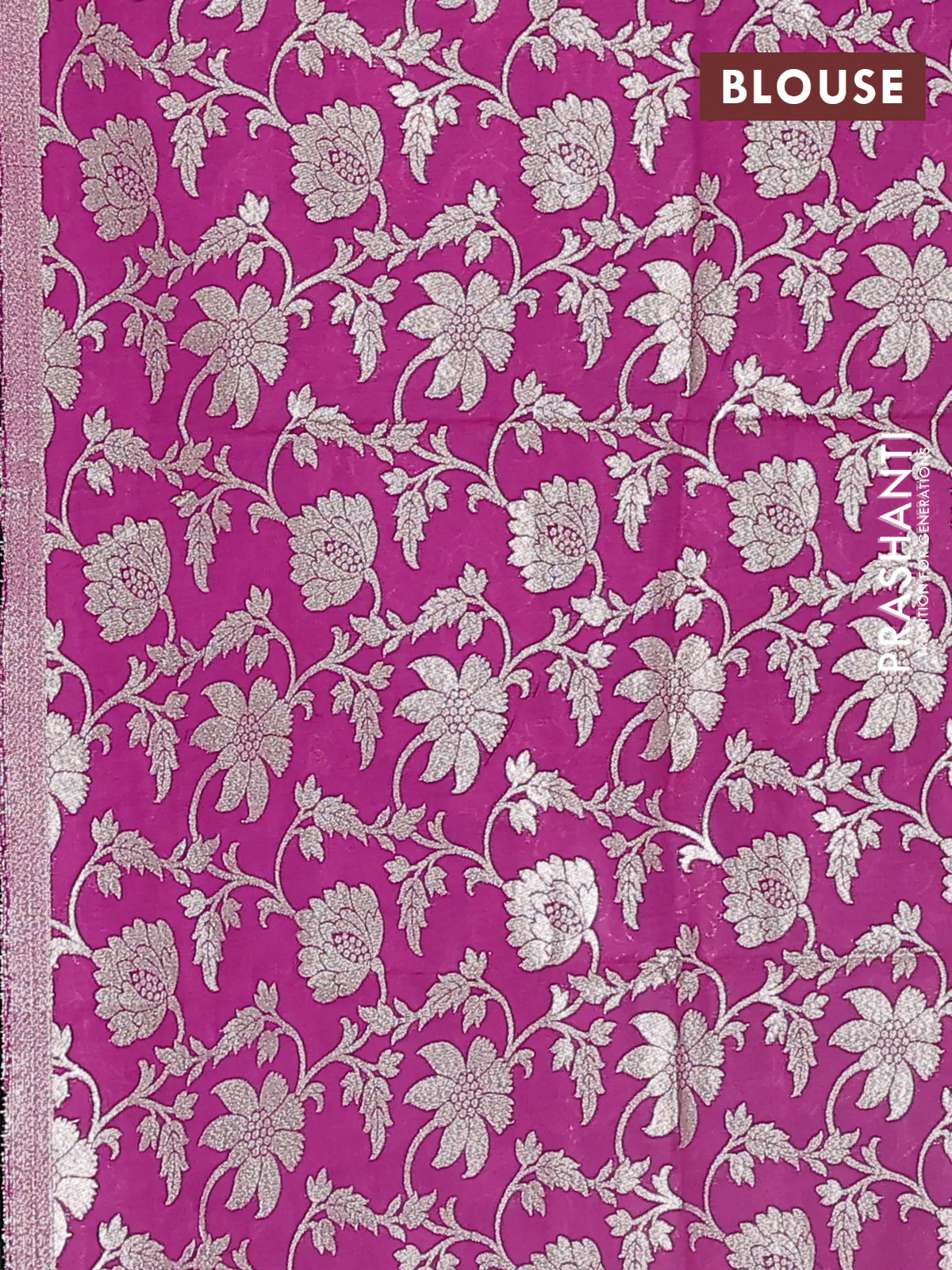 Semi mangalgiri saree pastel green and purple with plain body and zari woven border - Image 4